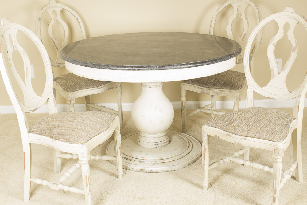 "Luca" Table and "Cecilia" Chairs by Arhaus