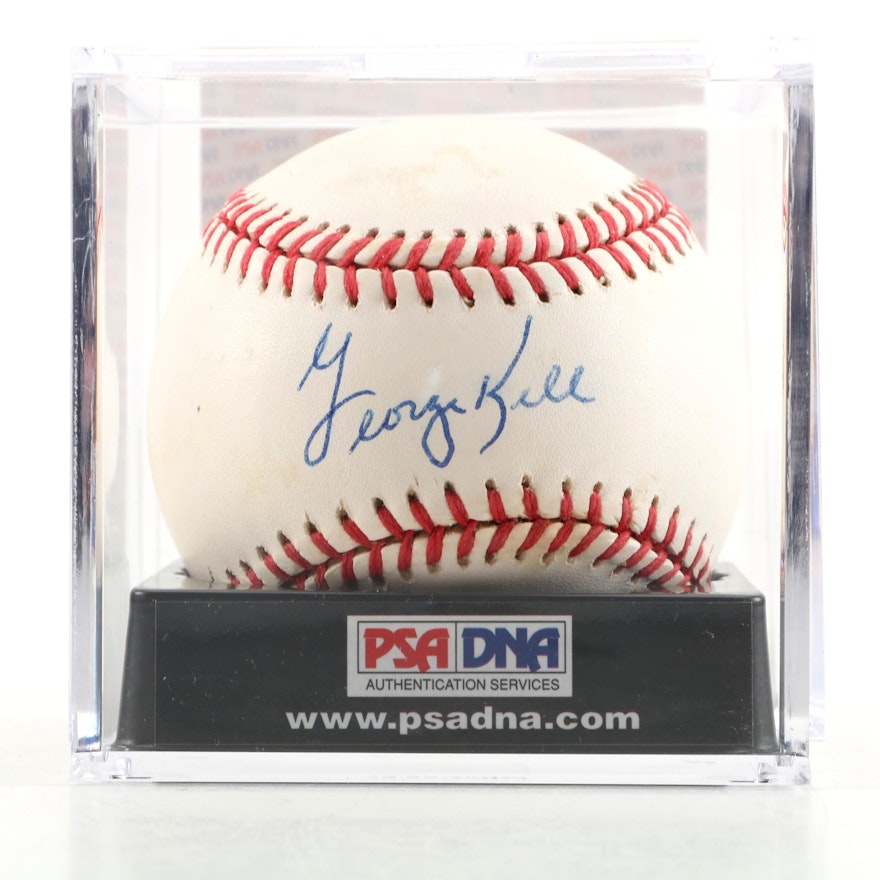 George Kell (HOF) Autographed Baseball - PSA/DNA