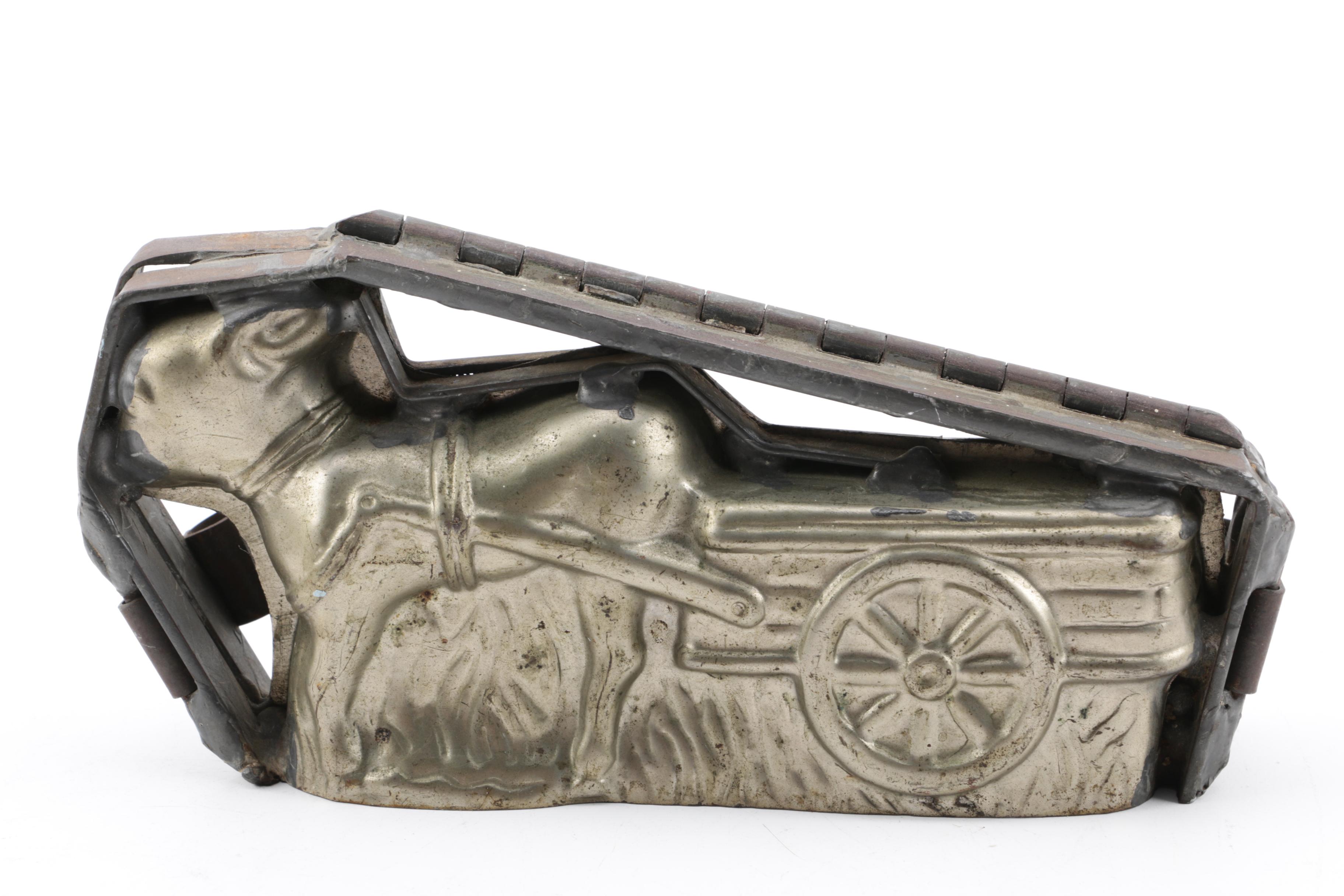 A.F. Terranova Independence Hall Coin Bank with Other Banks and Candy Mold