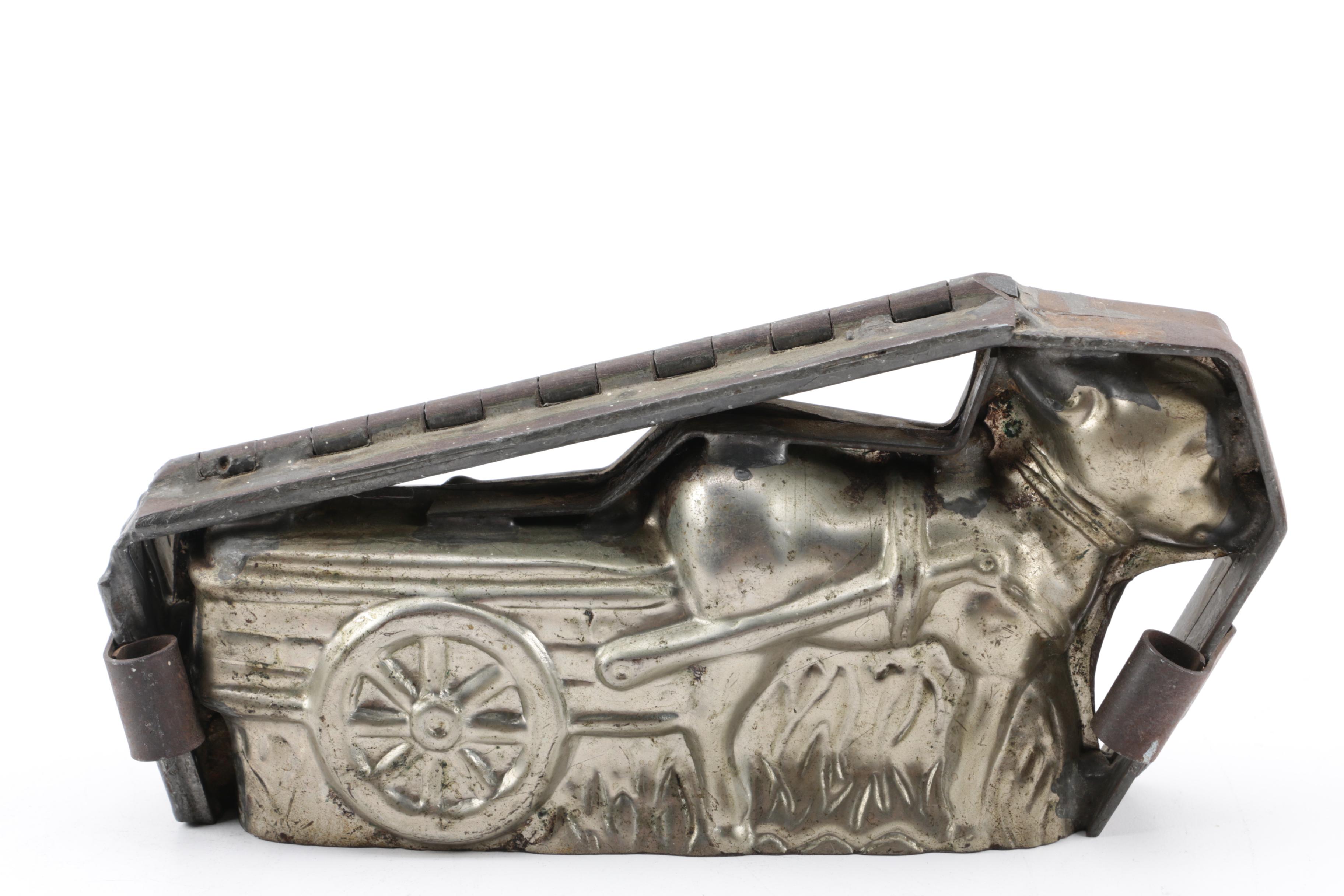 A.F. Terranova Independence Hall Coin Bank with Other Banks and Candy Mold