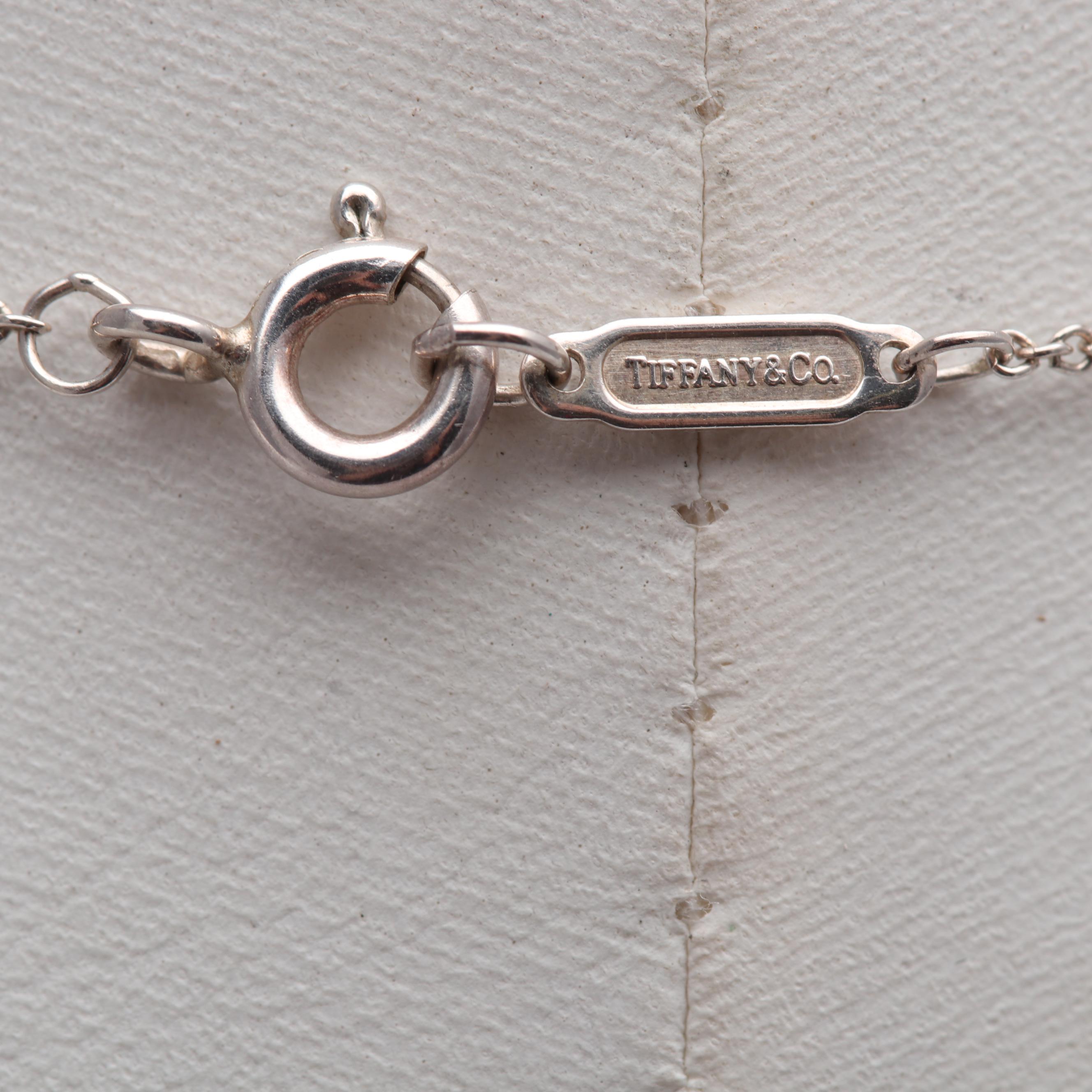 Tiffany & Co. Frank Gehry Sterling Silver Open Circle Pendant Necklace