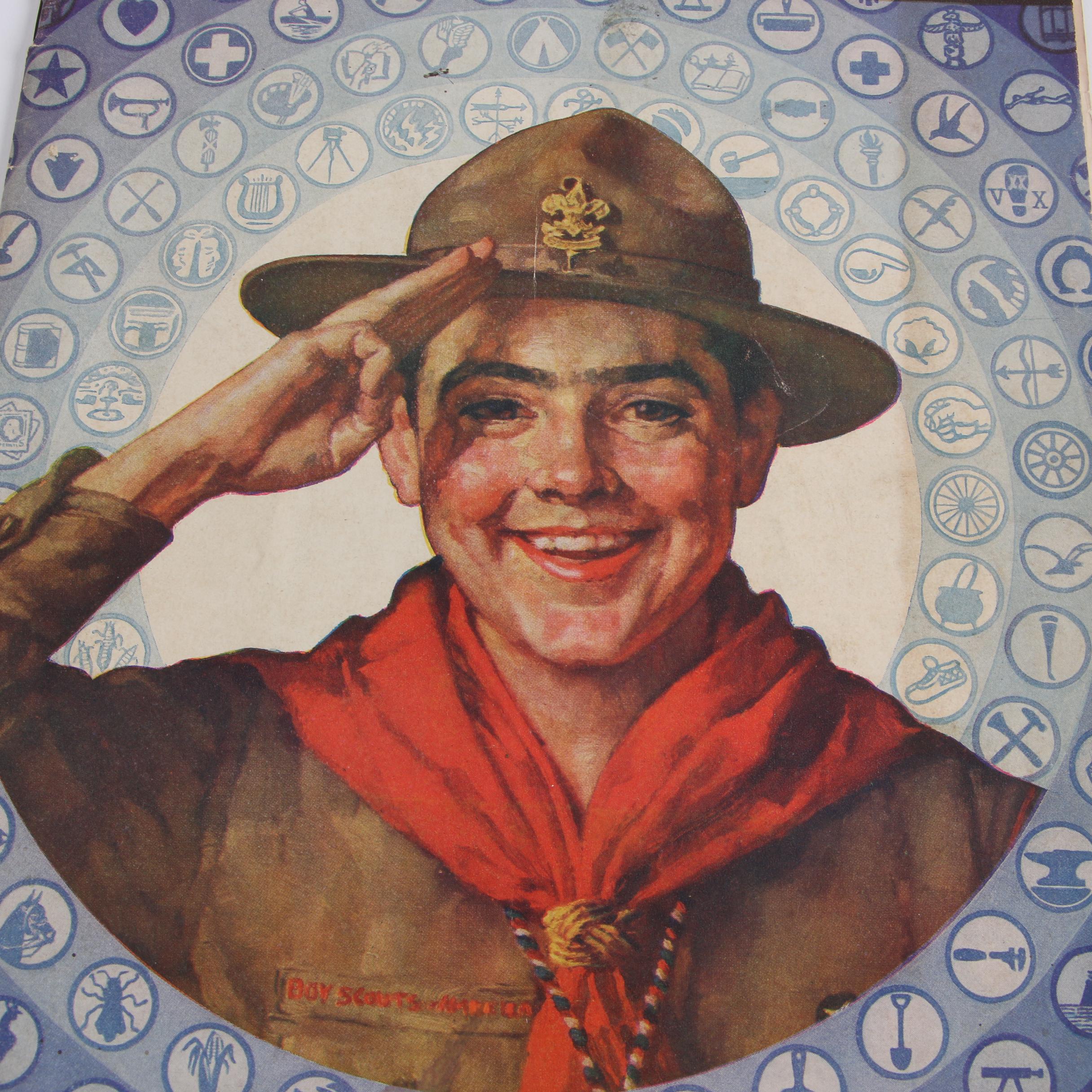 1933 "The Scout Executive" Catalog and Silver-Gelatin Photograph of Boy Scouts