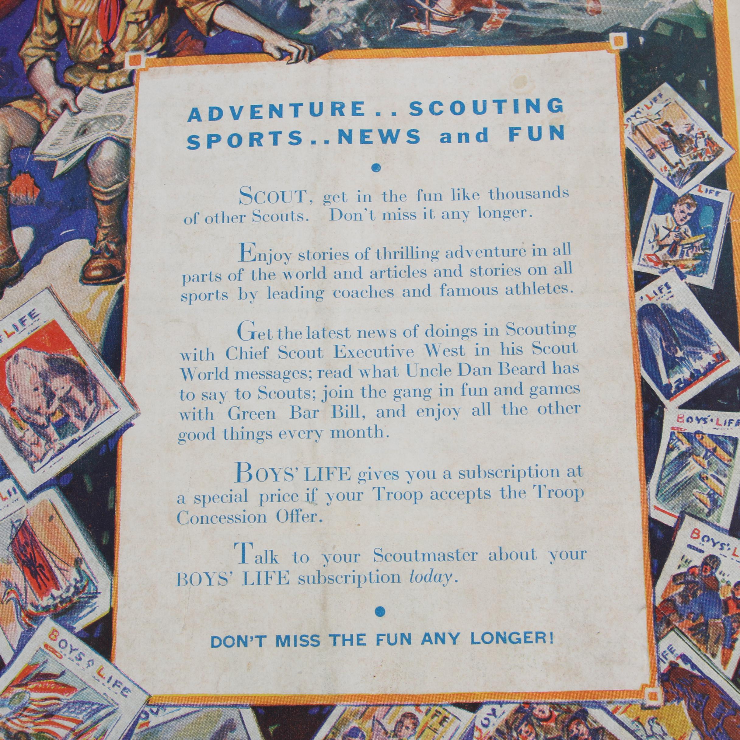 1933 "The Scout Executive" Catalog and Silver-Gelatin Photograph of Boy Scouts