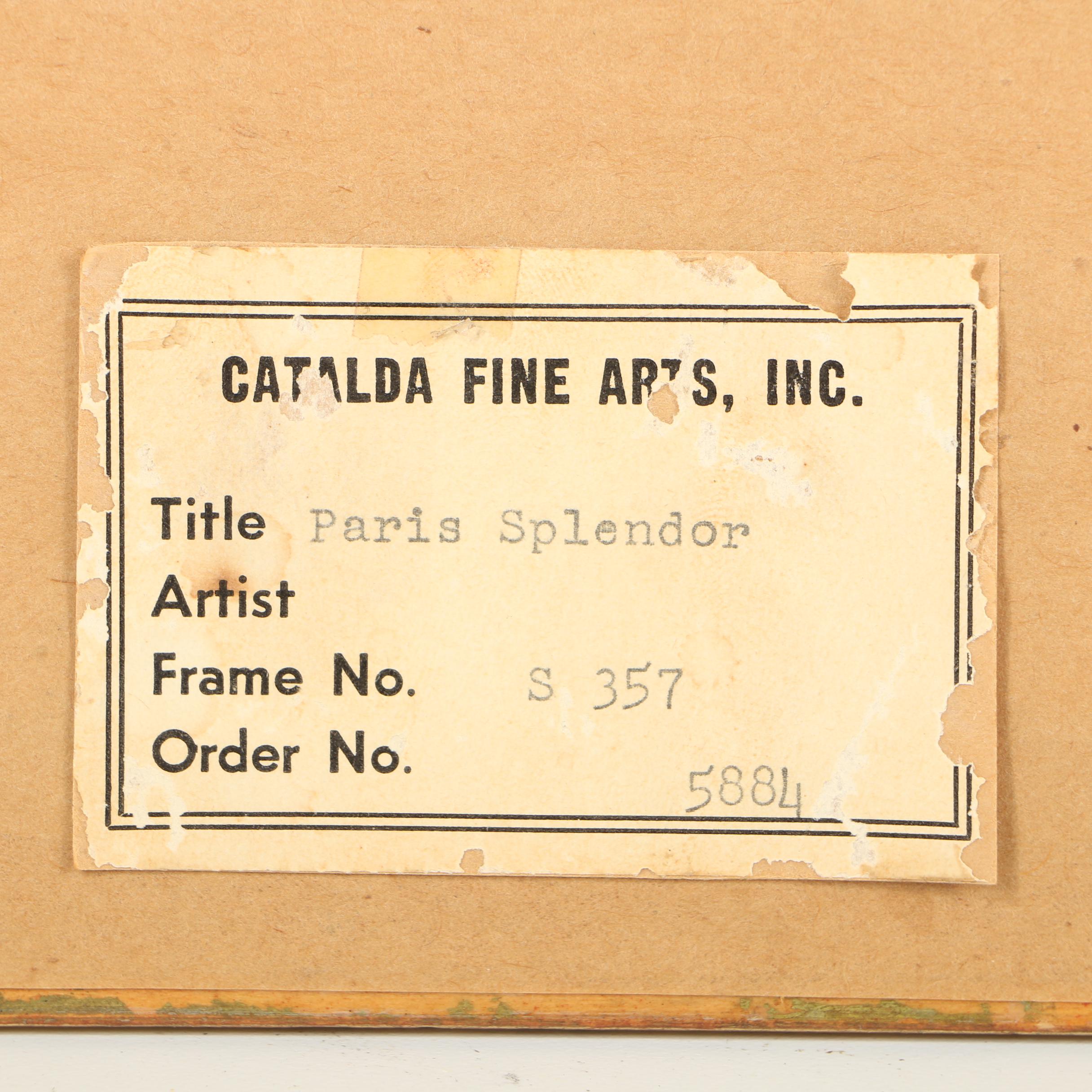 Hand-Colored Lithograph "Eglise St. Sulpice"