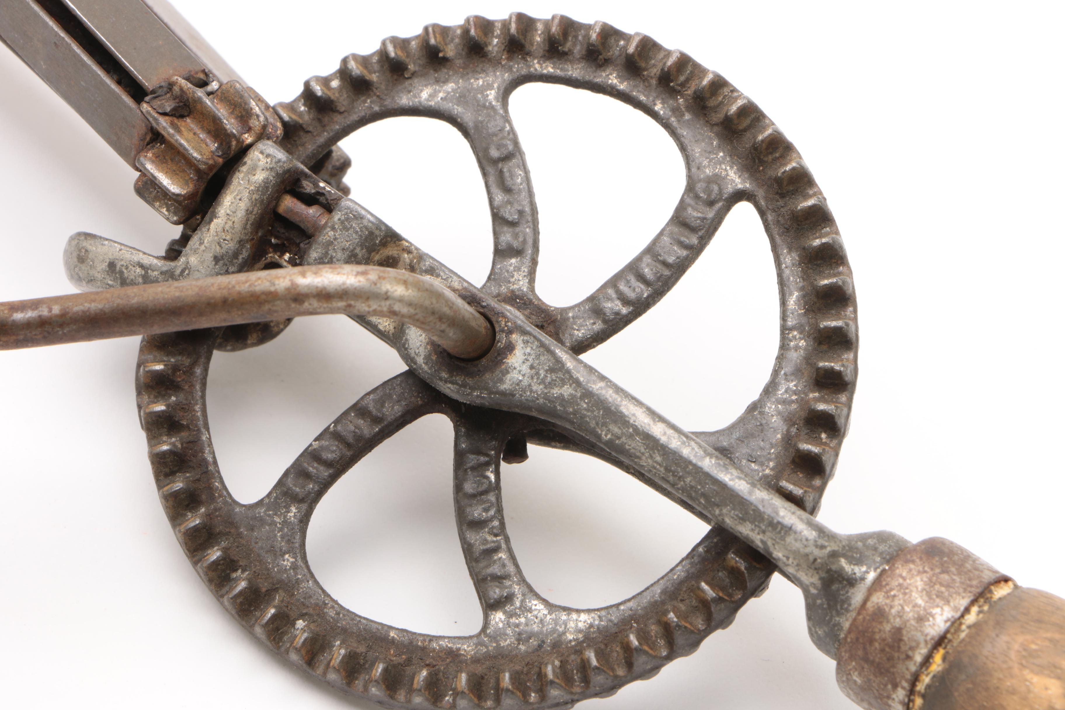 Antique Egg Beaters and Egg Carton