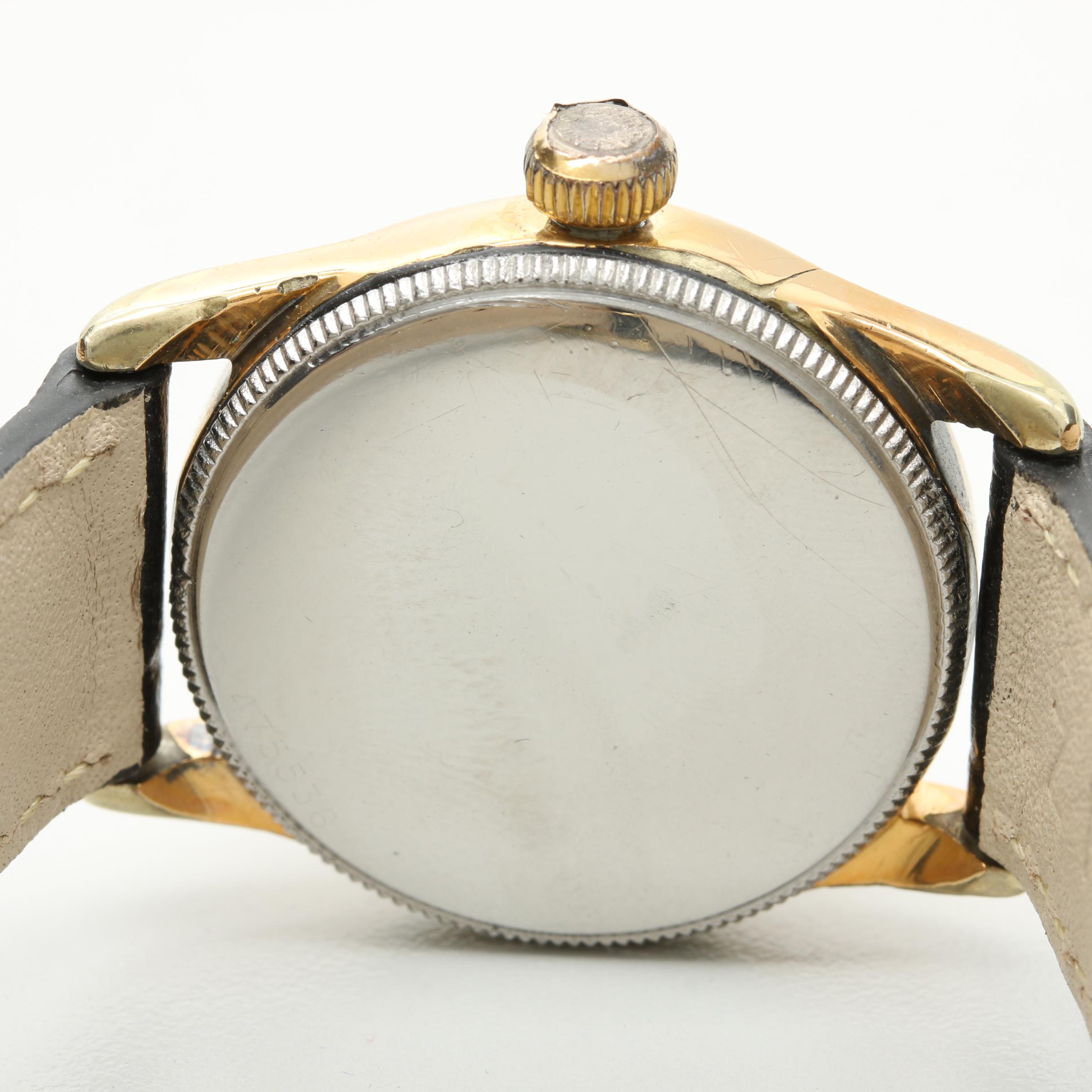 Circa 1940s Rolex Oyster Centregraph Stainless Steel Watch