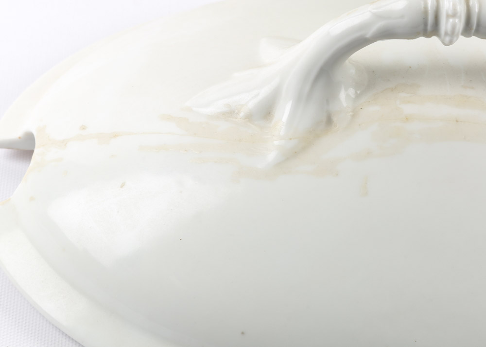 Collection of English White Ironstone Tureens Featuring Davenport