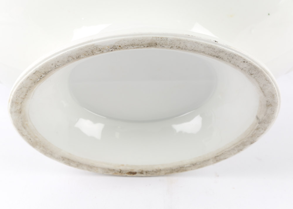 Collection of English White Ironstone Tureens Featuring Davenport