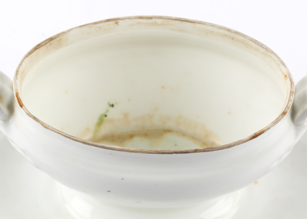 Collection of English White Ironstone Tureens Featuring Davenport