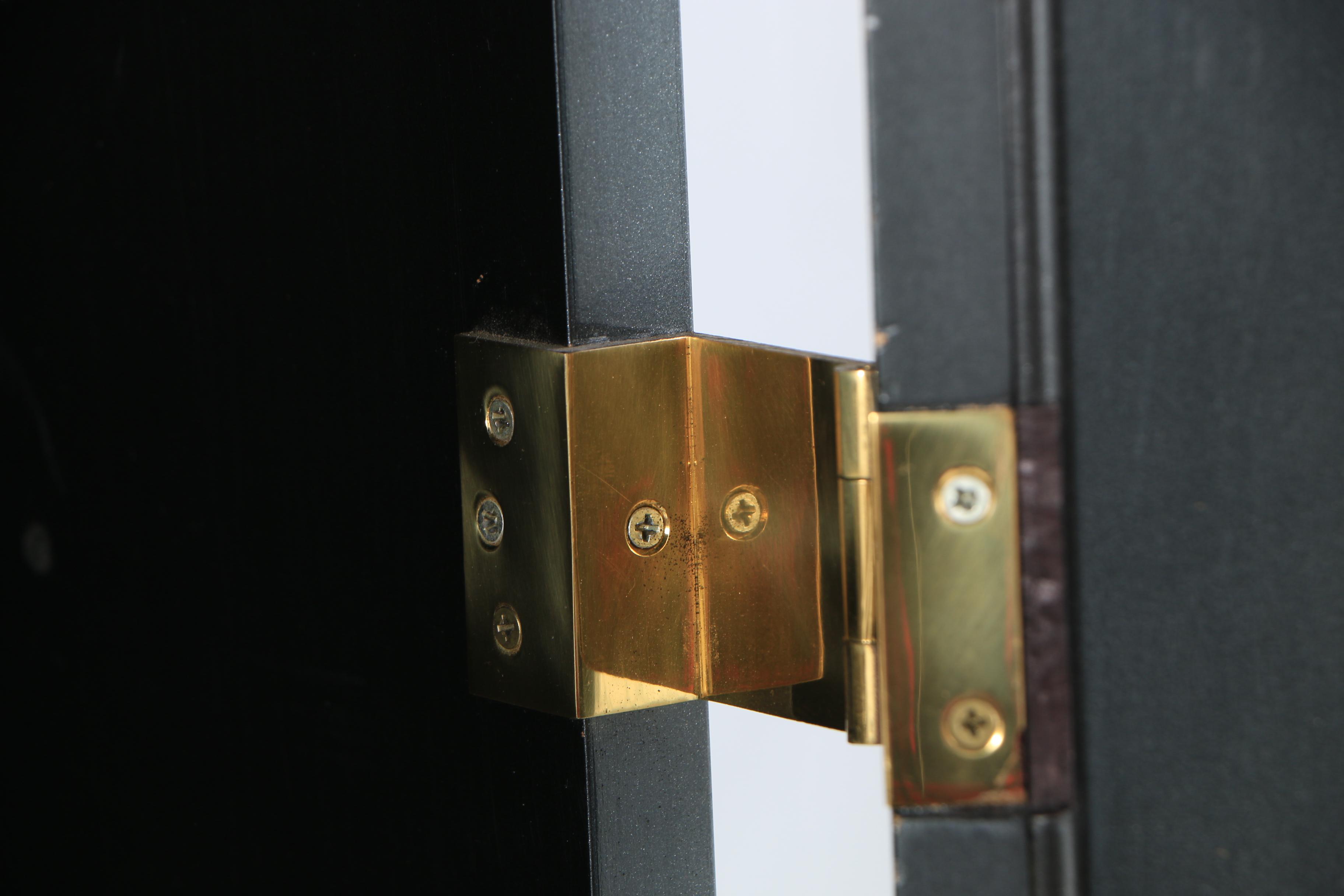 Storage Cabinet with Mirrored Doors and Lighted Top