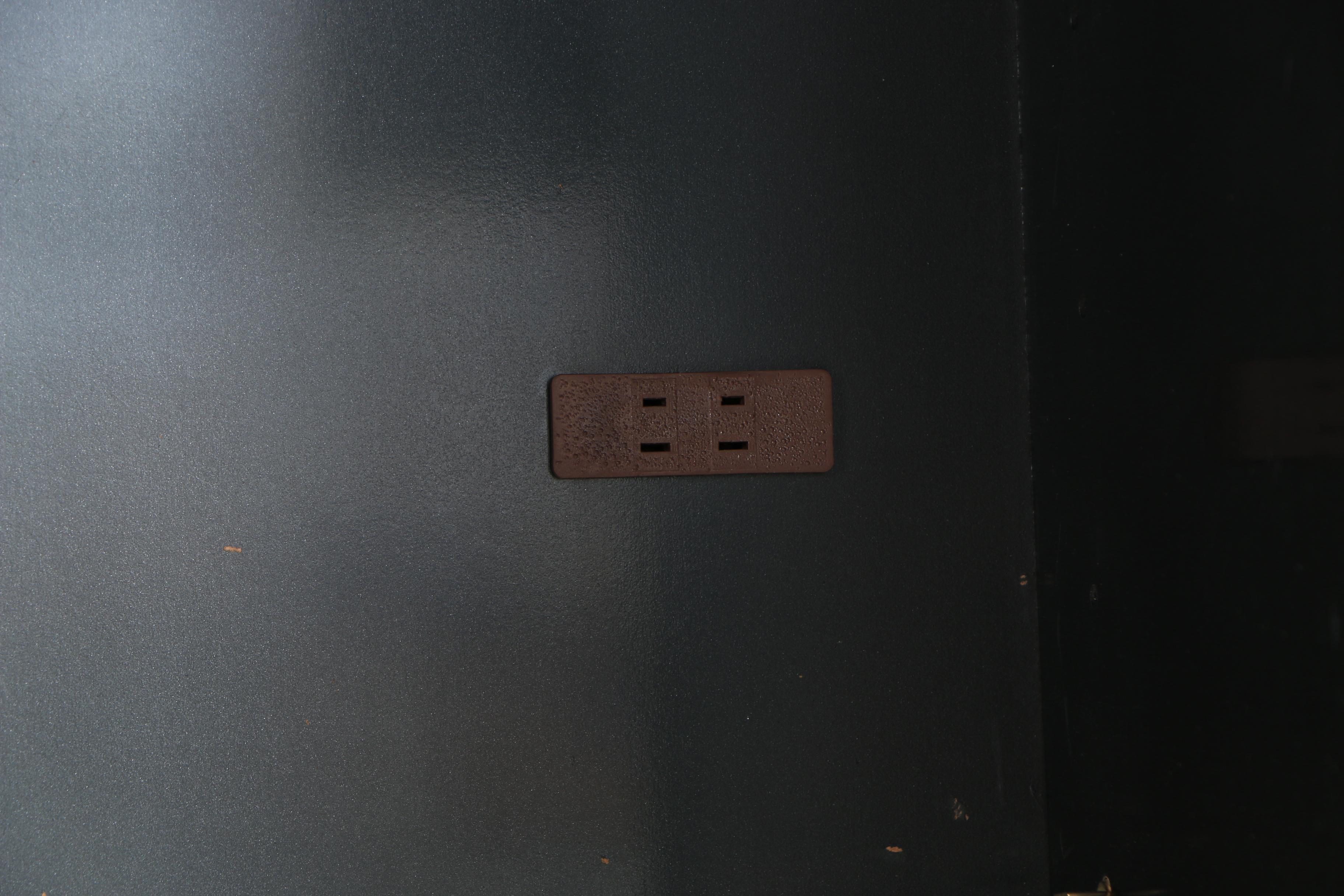 Storage Cabinet with Mirrored Doors and Lighted Top