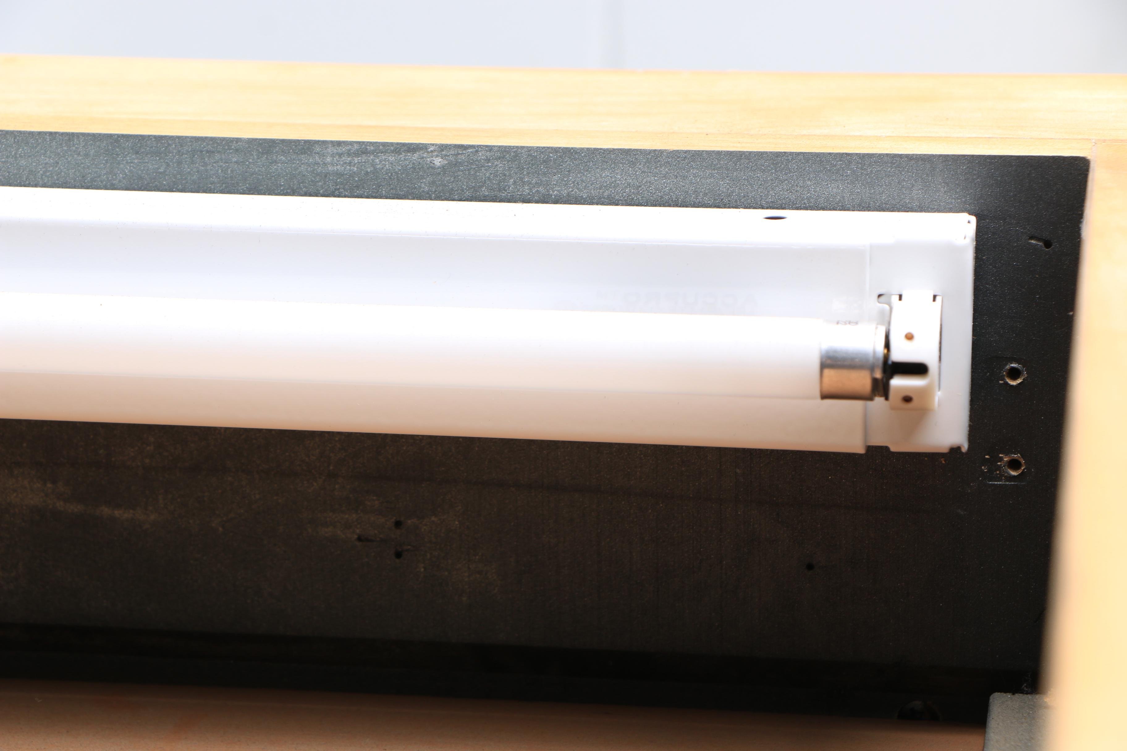 Storage Cabinet with Mirrored Doors and Lighted Top