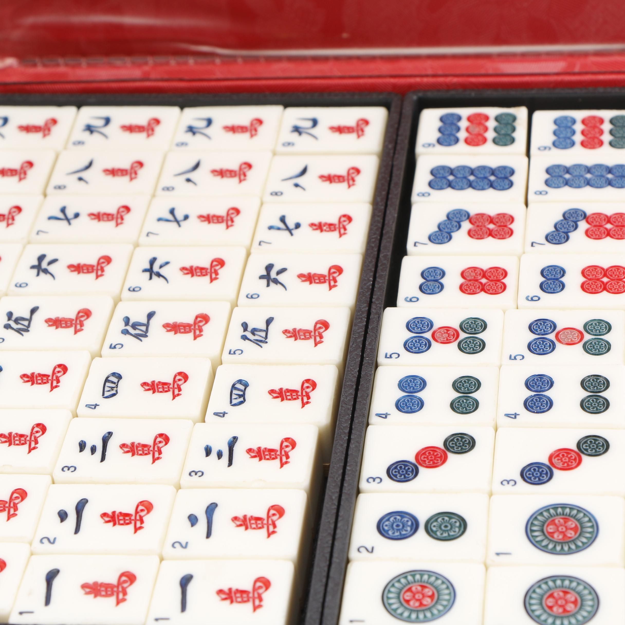 Vintage Mahjong Sets in Cases