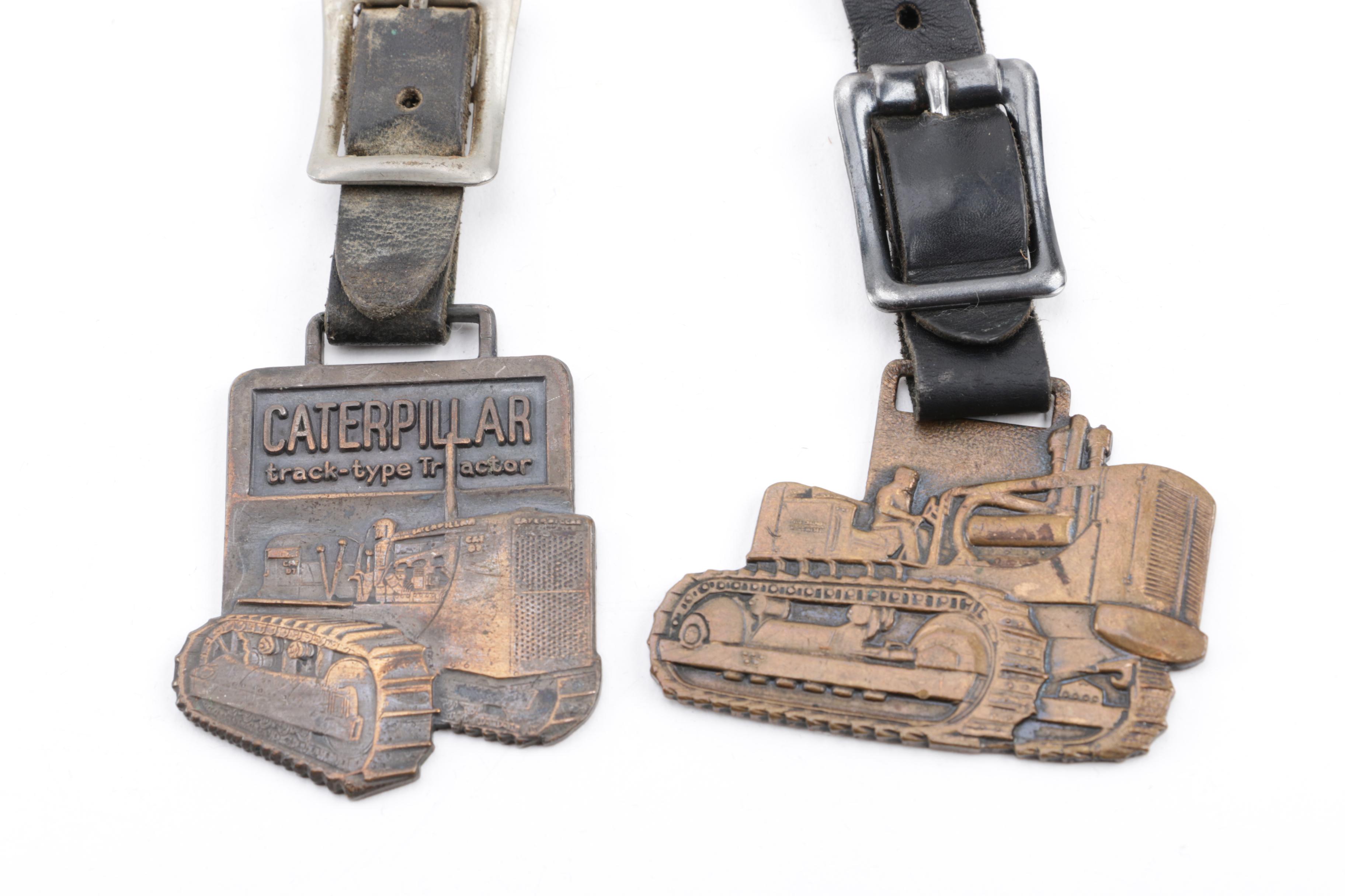 Vintage Heavy Duty Construction Equipment Themed Watch Fobs