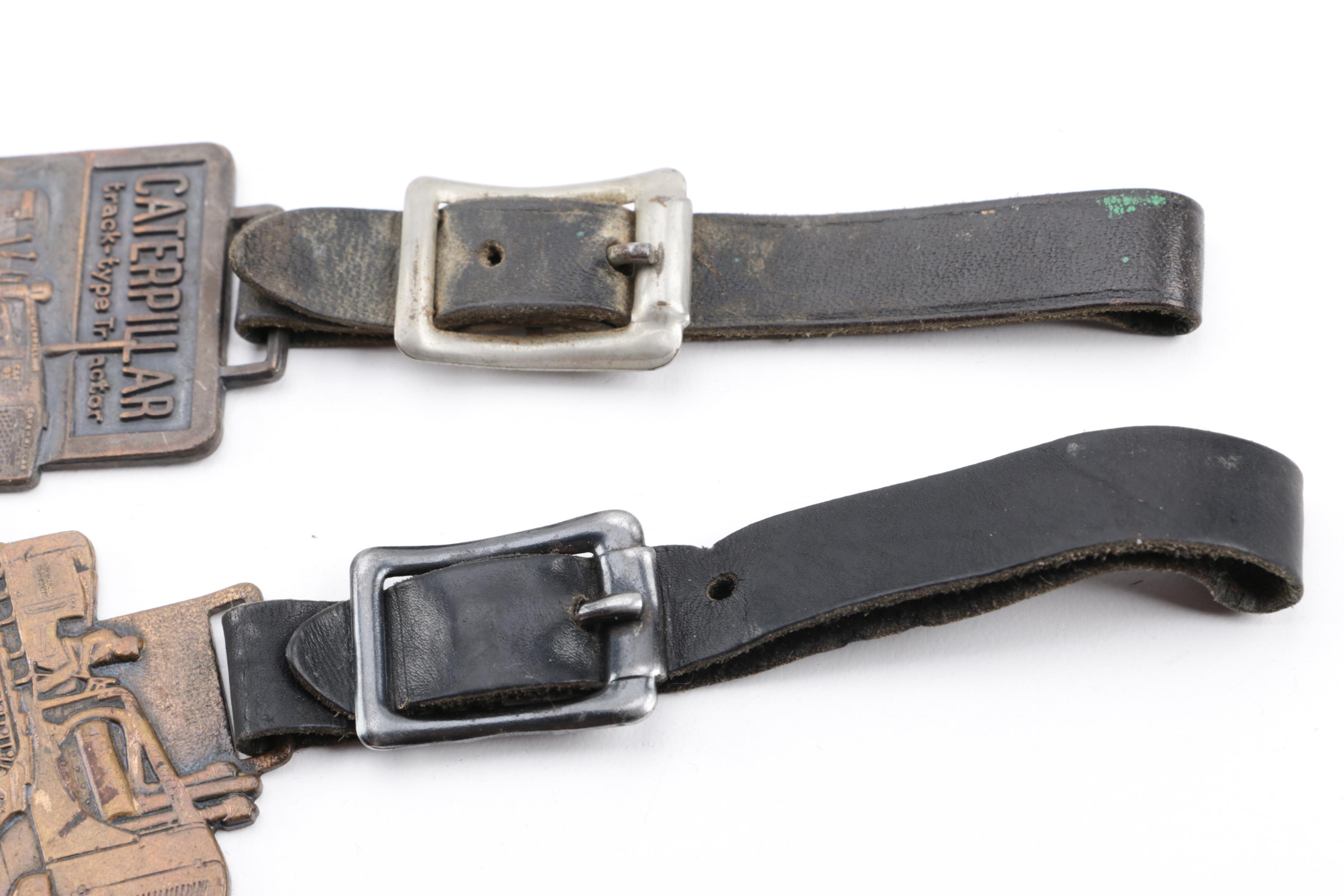 Vintage Heavy Duty Construction Equipment Themed Watch Fobs