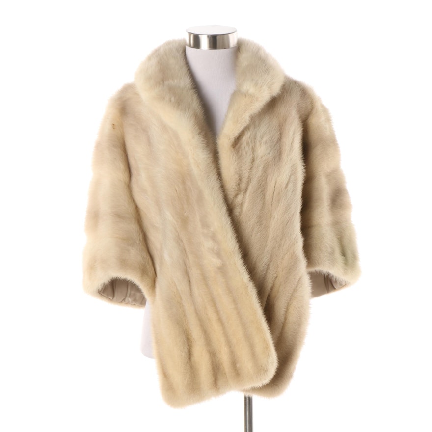 Women's Vintage Blonde Mink Fur Stole