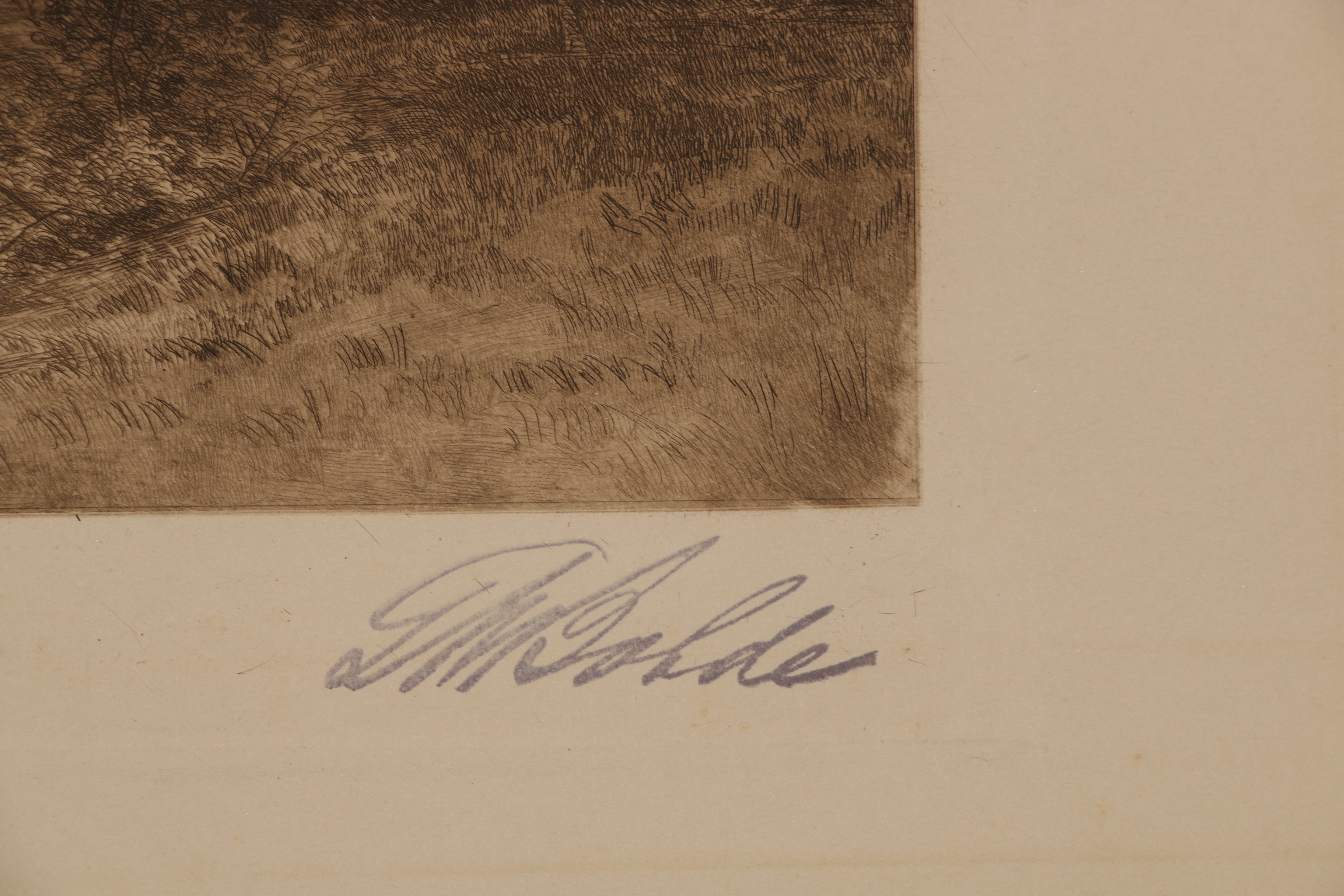 George W. Bohde Late 19th Century Etching