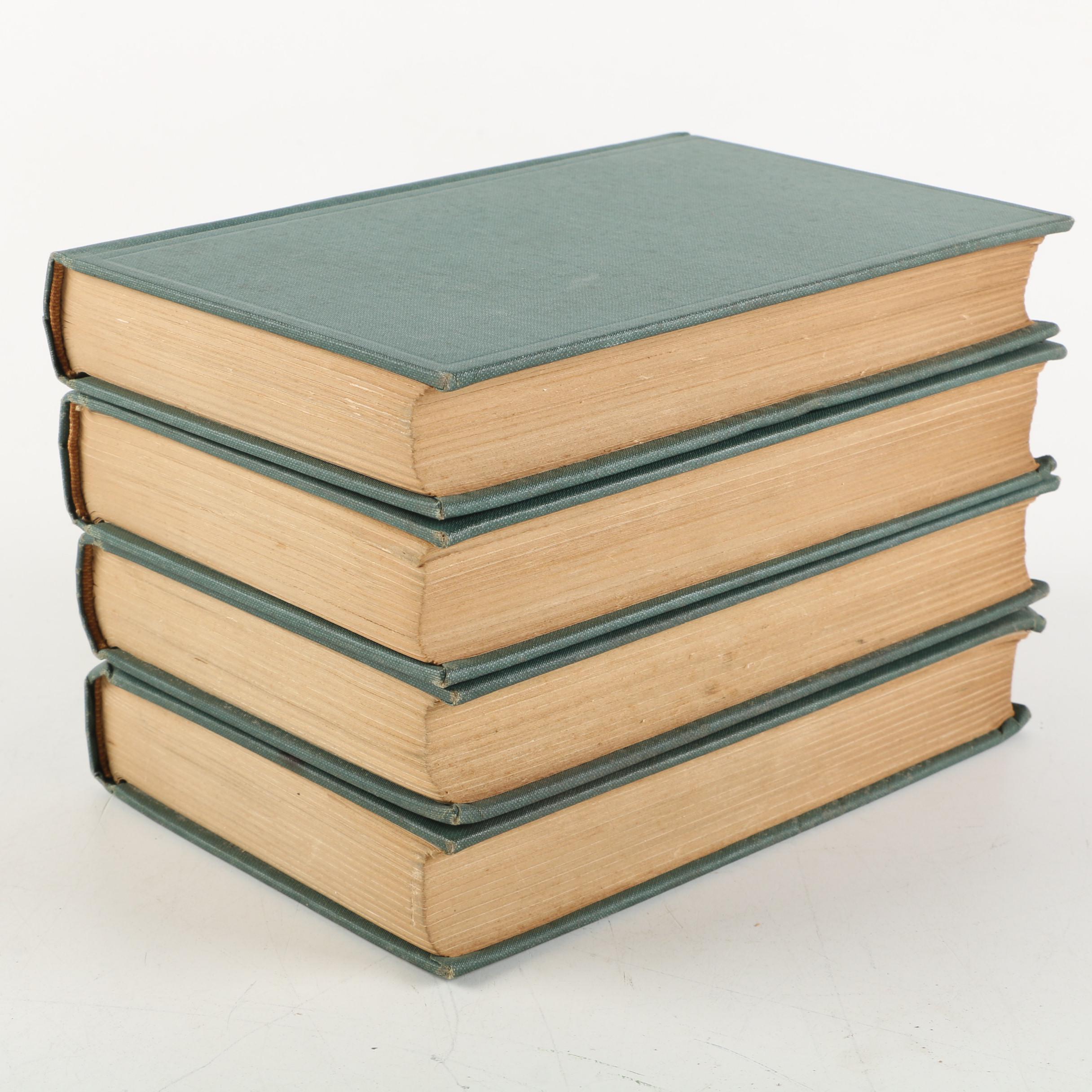 1922 "The Outline of History" by H. G. Wells in Four Volumes