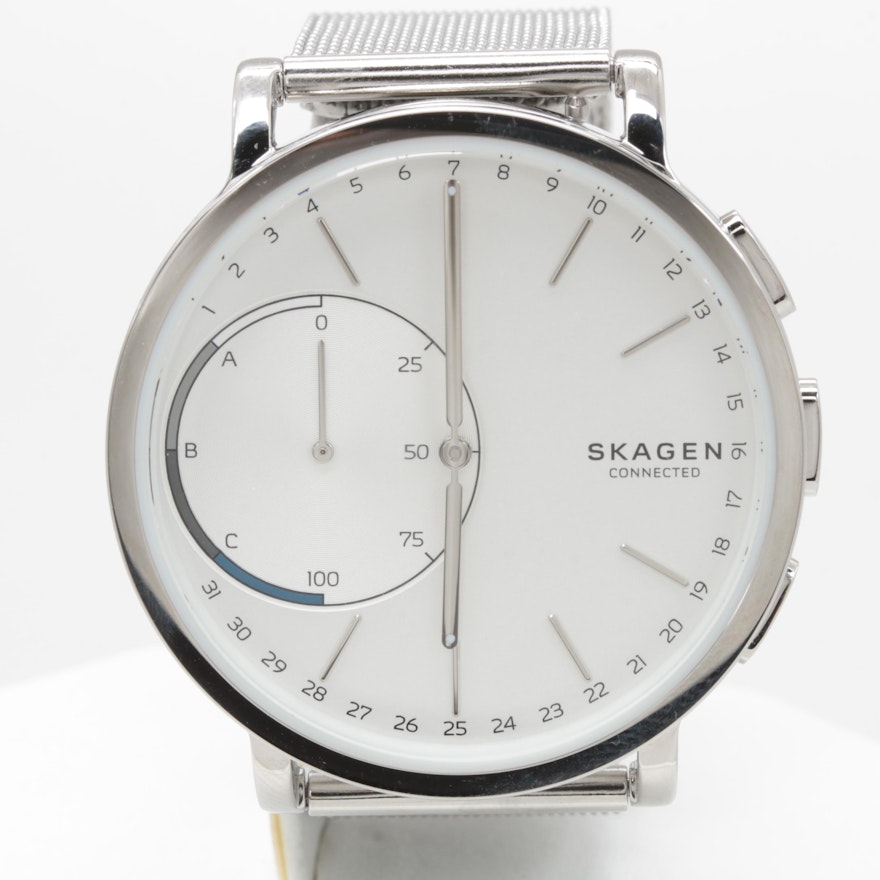 Skagen Stainless Steel White Dial Hybrid Smartwatch