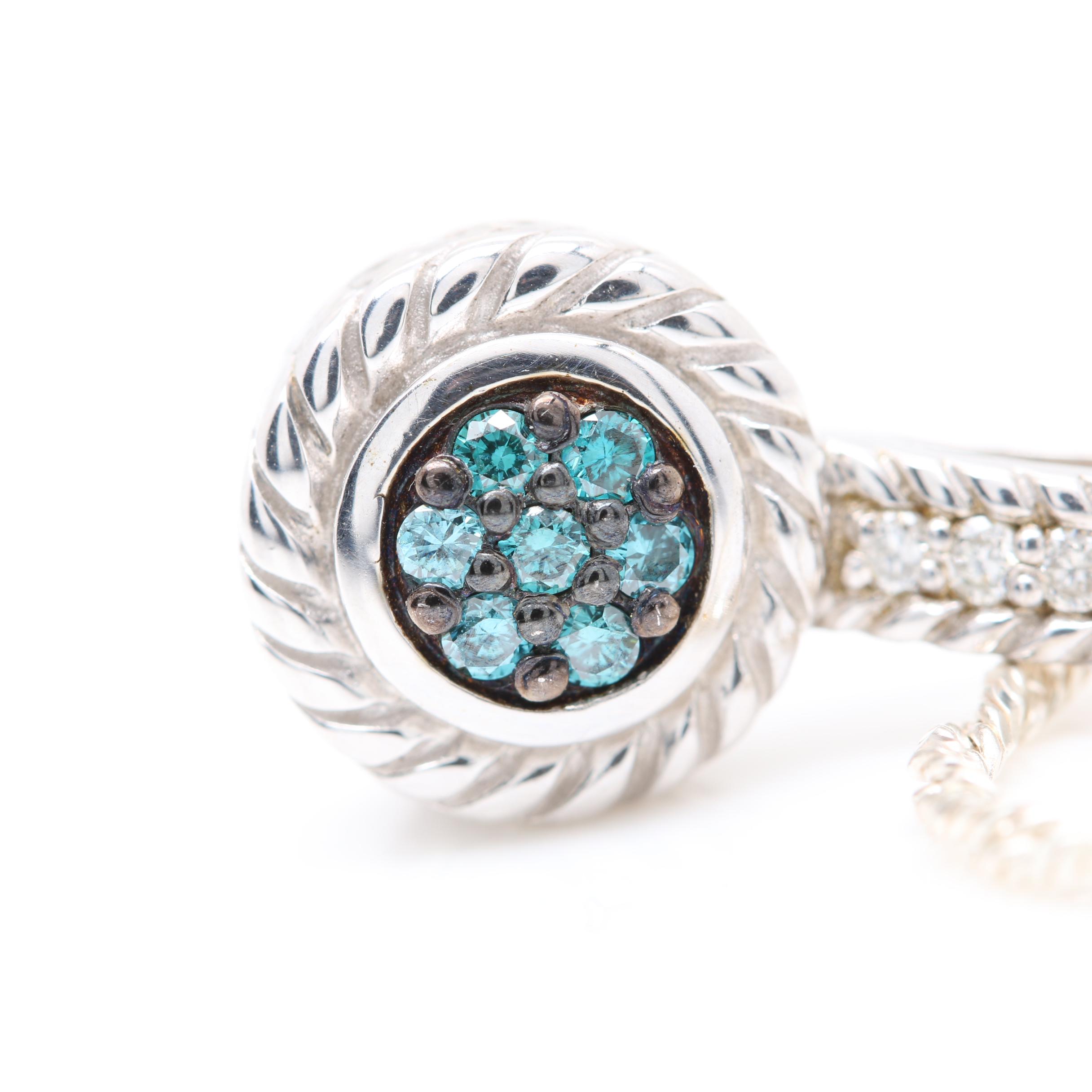 Sterling Silver Diamond Jewelry Including Kate McCullar Ring