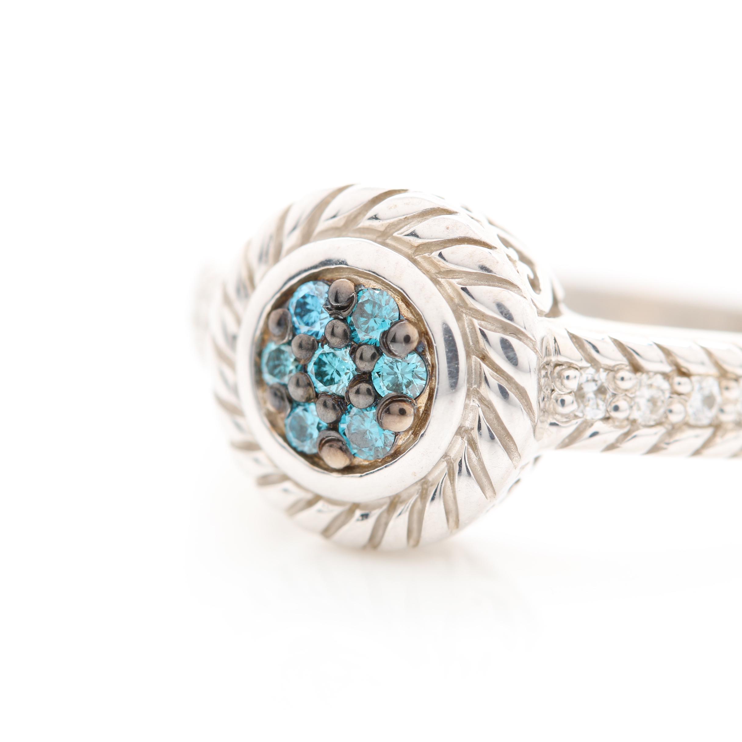 Sterling Silver Diamond Jewelry Including Kate McCullar Ring