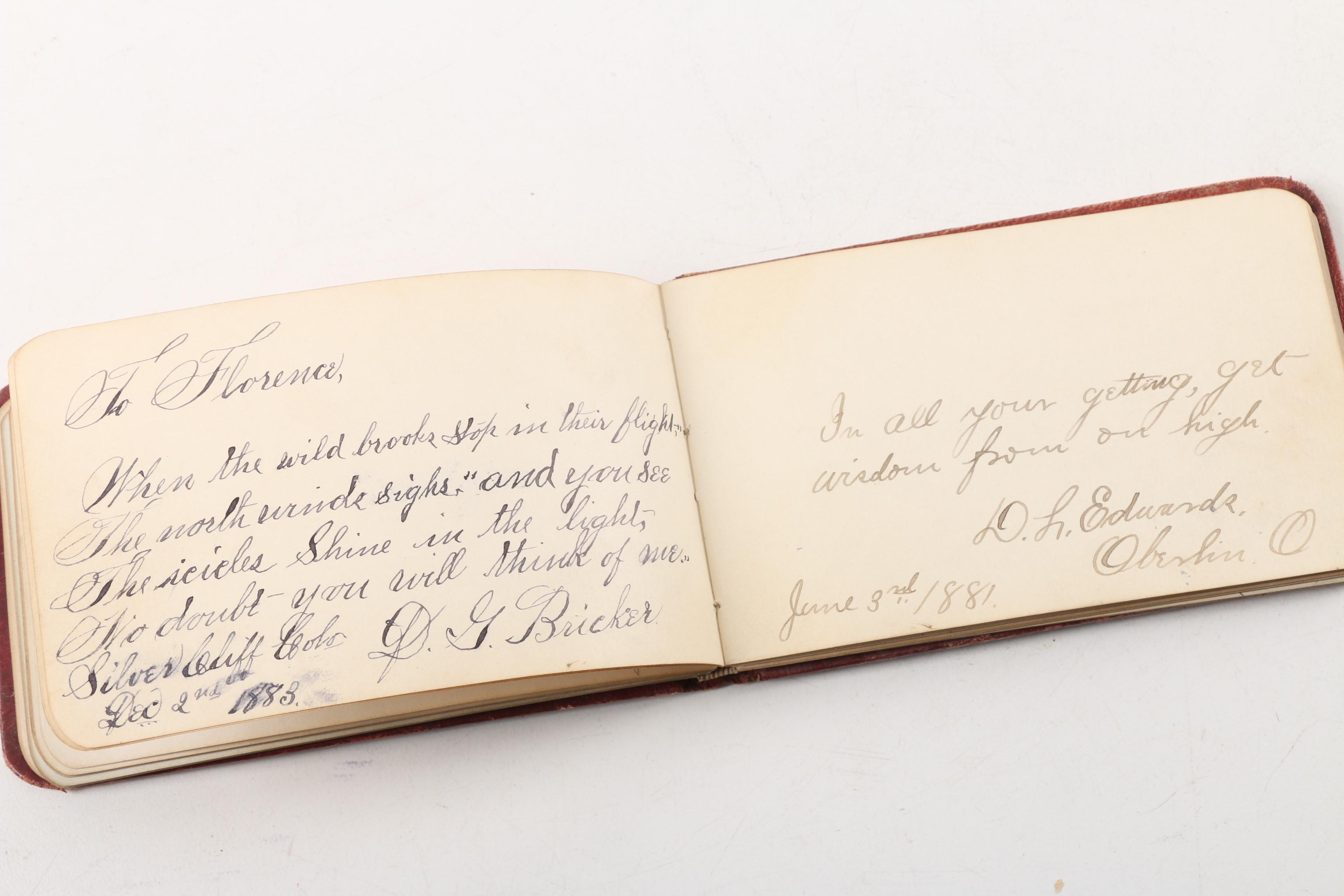 Antique Autograph Book and Other Books