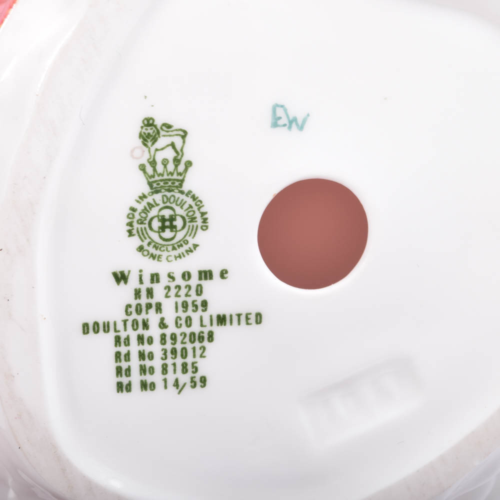 Royal Doulton "Julia," "Winsome" and "Autumn Breeze" Bone China Figurines