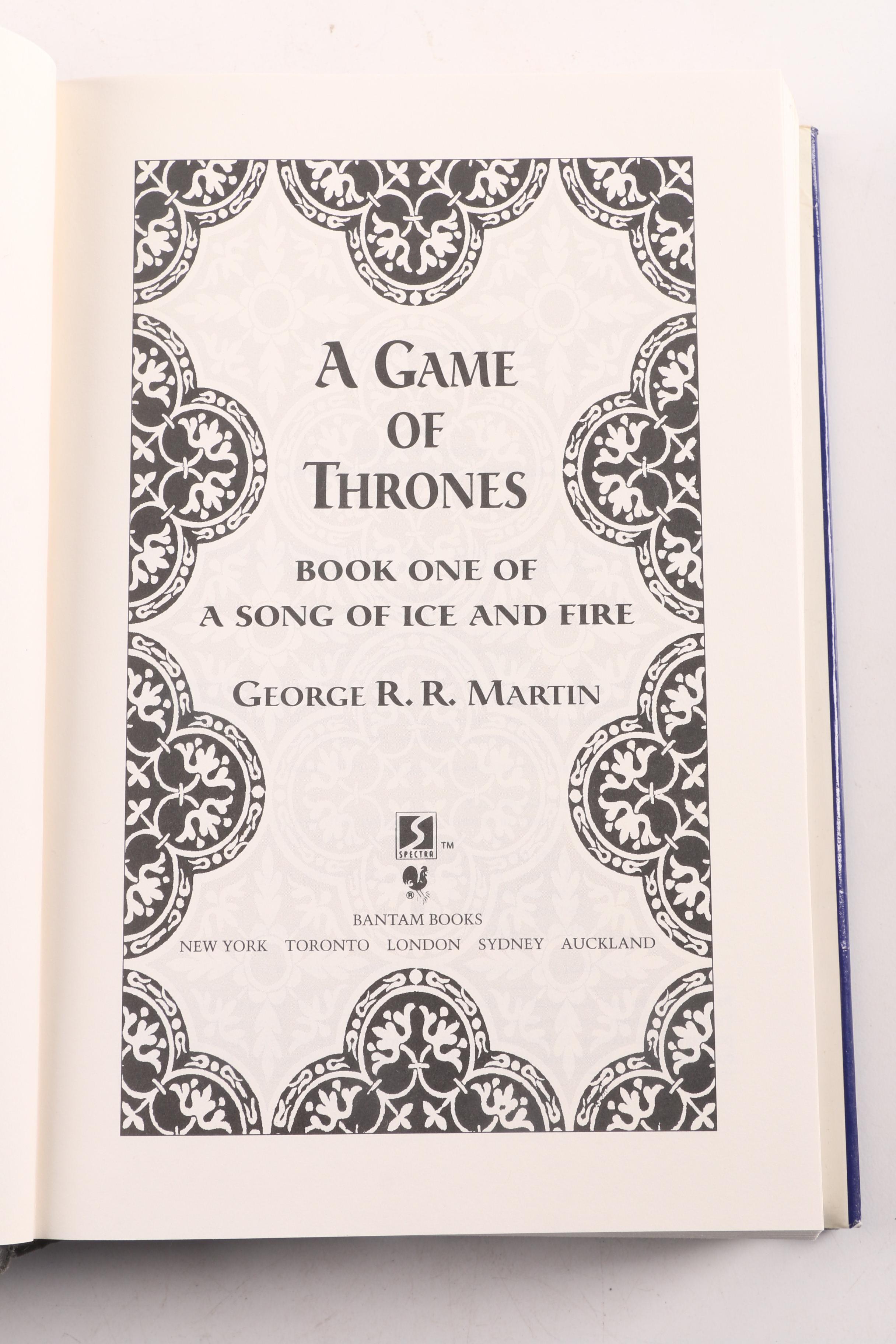First American Editions "A Game of Thrones" and "A Storm of Swords"
