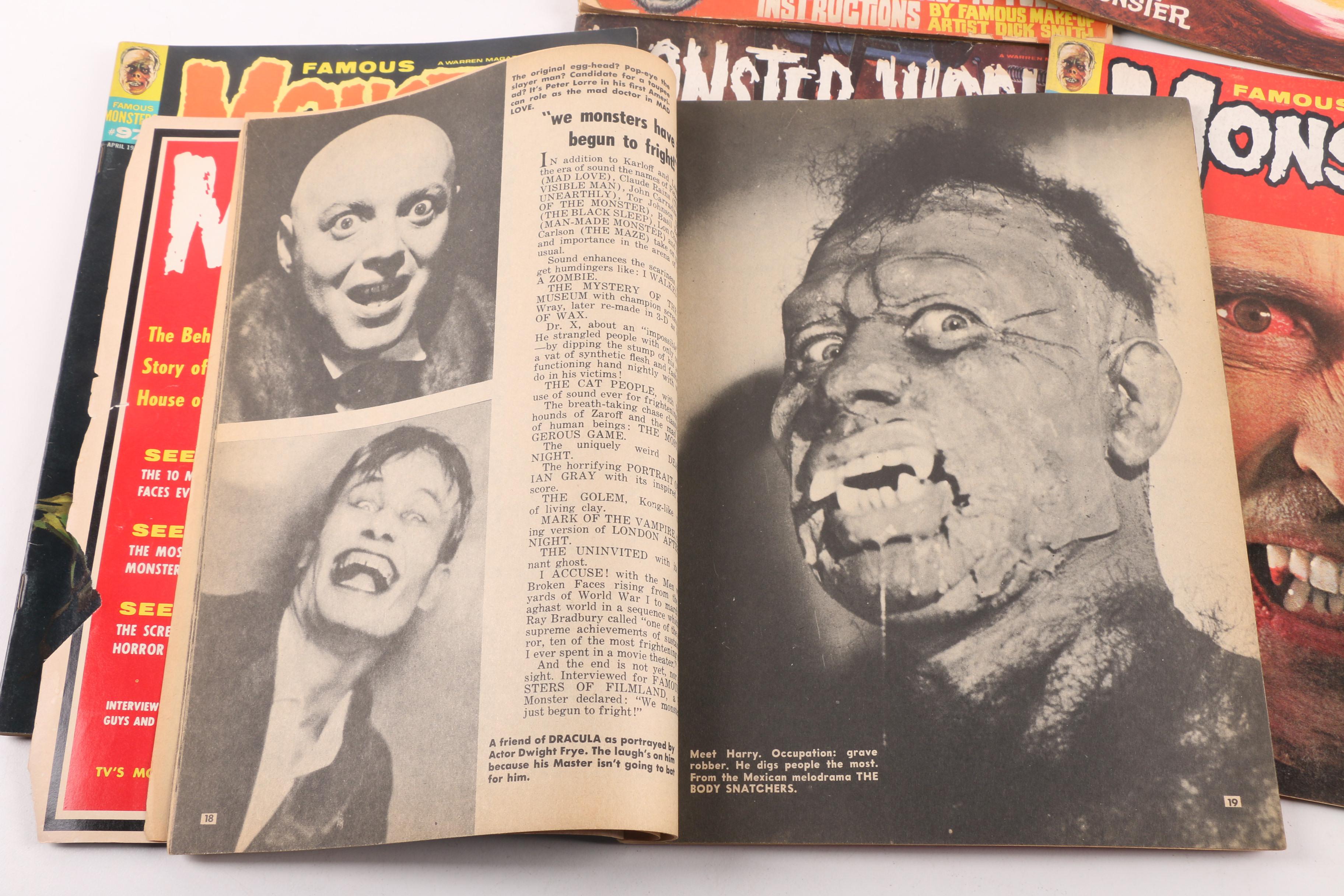 1960s and '70s Monsters Magazines including "Famous Monsters of Filmland"