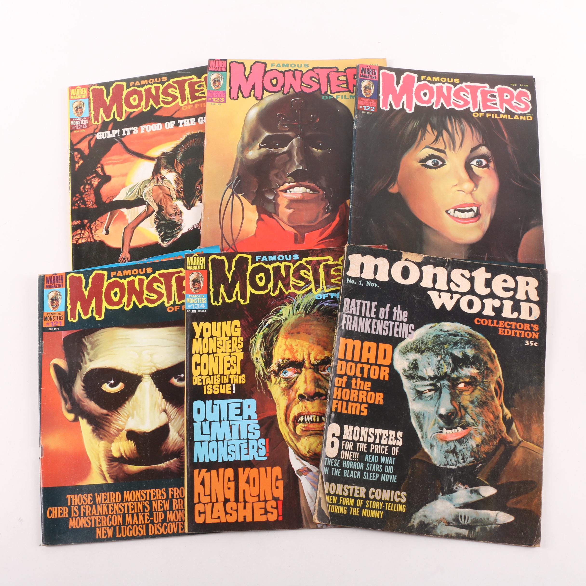 1960s and '70s Monsters Magazines including "Famous Monsters of Filmland"