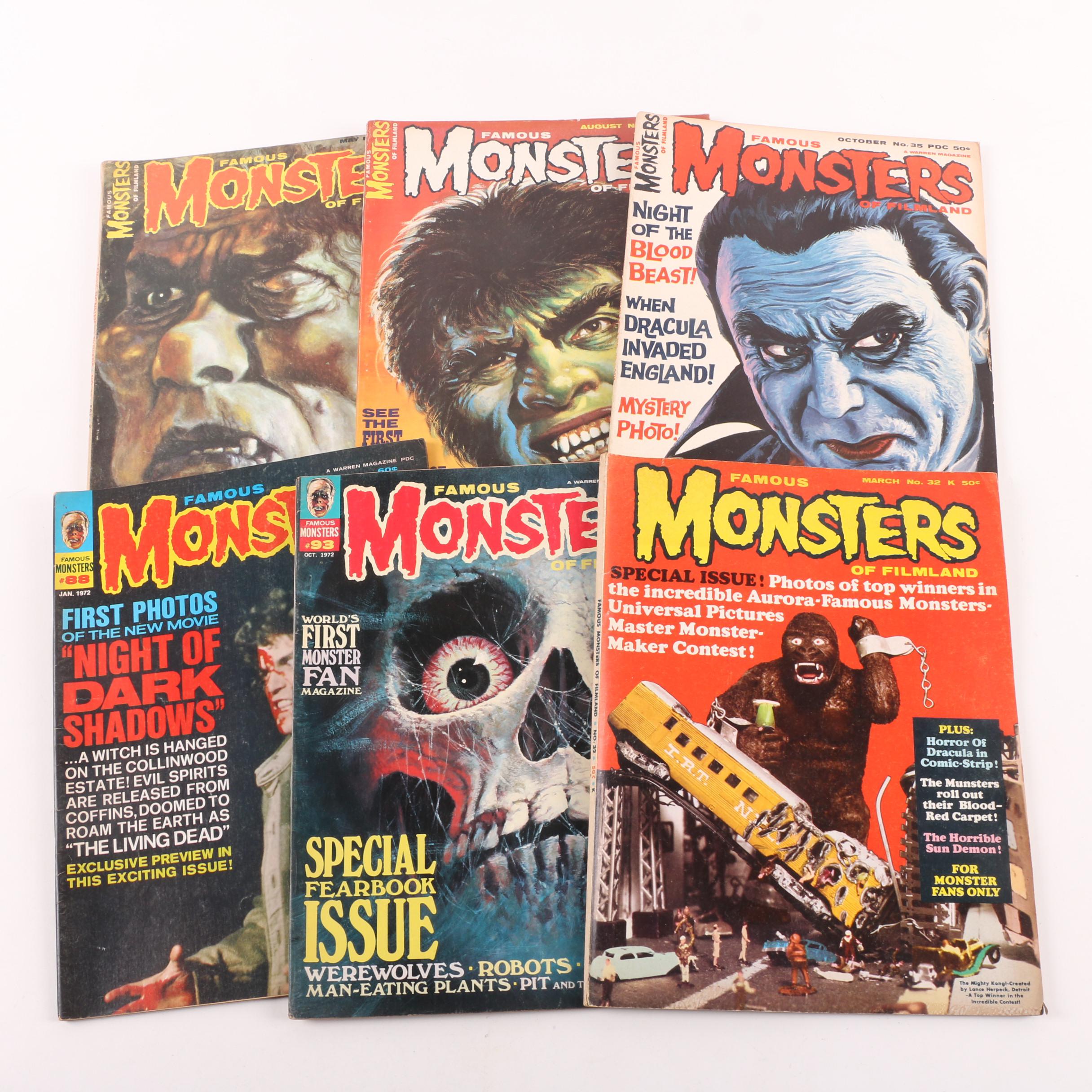 1960s and '70s Monsters Magazines including "Famous Monsters of Filmland"