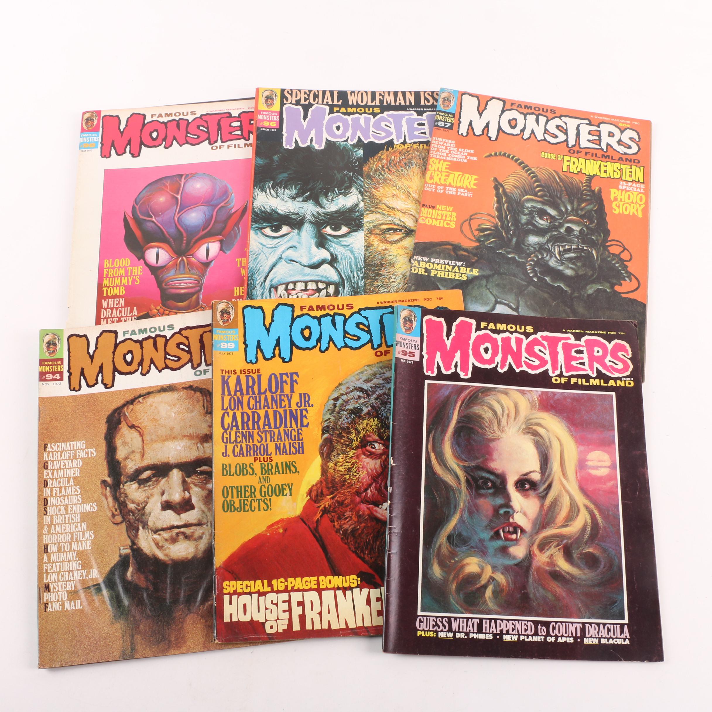 1960s and '70s Monsters Magazines including "Famous Monsters of Filmland"