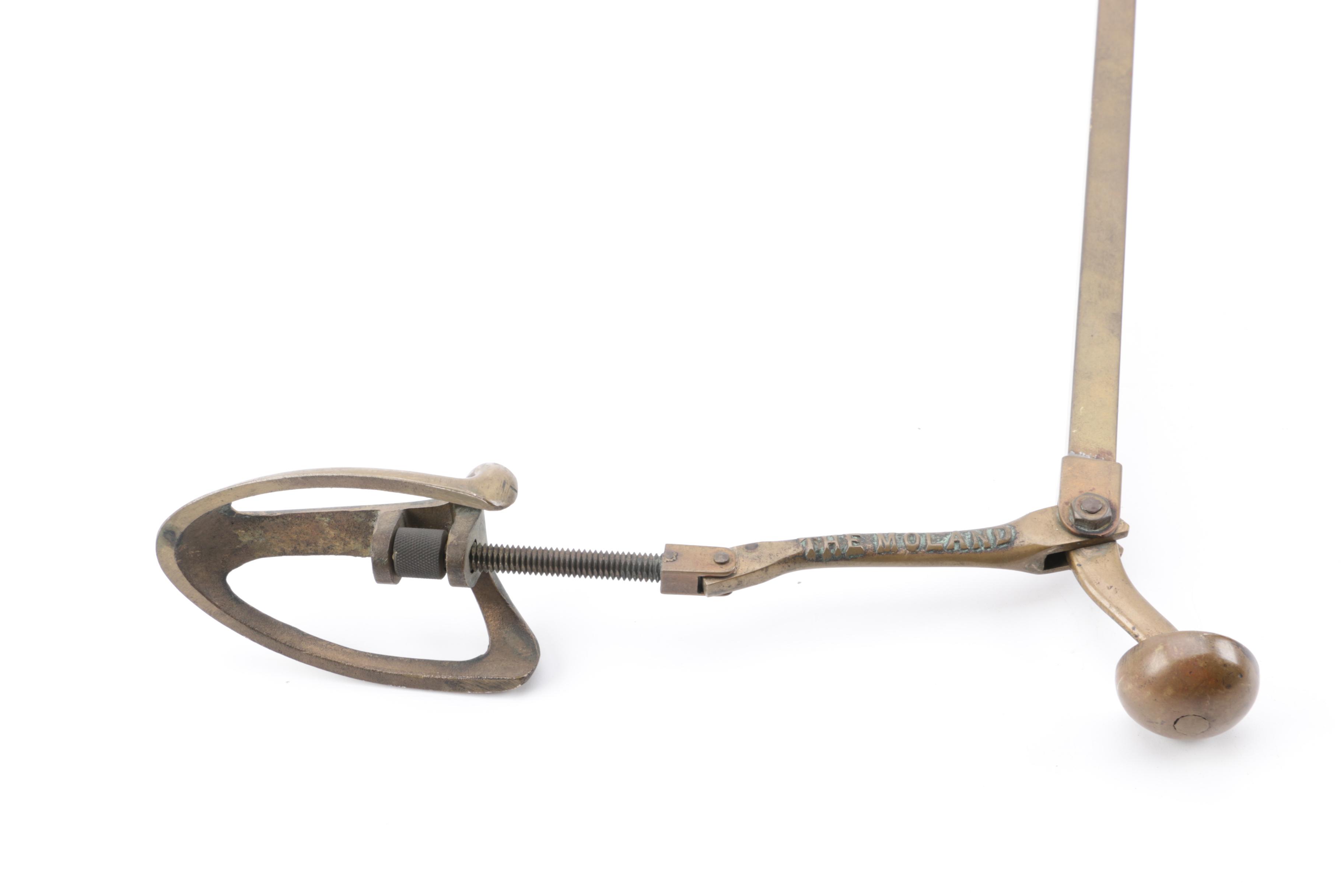 Vintage "The Moland" Brass Equestrian Riding Boot Tree Stretcher