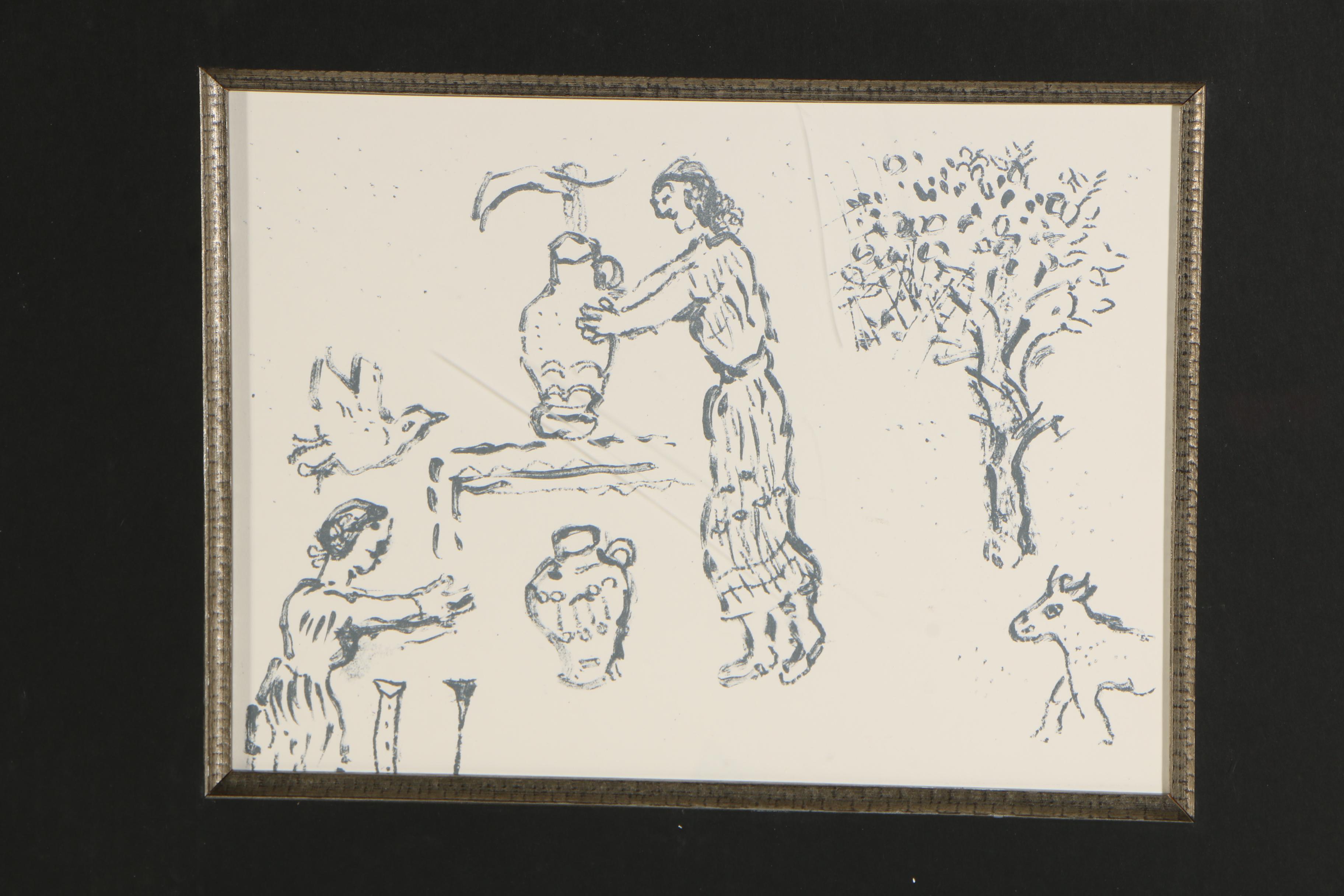 Photomechanical Prints after Marc Chagall from "Homer, L'Odyssée"