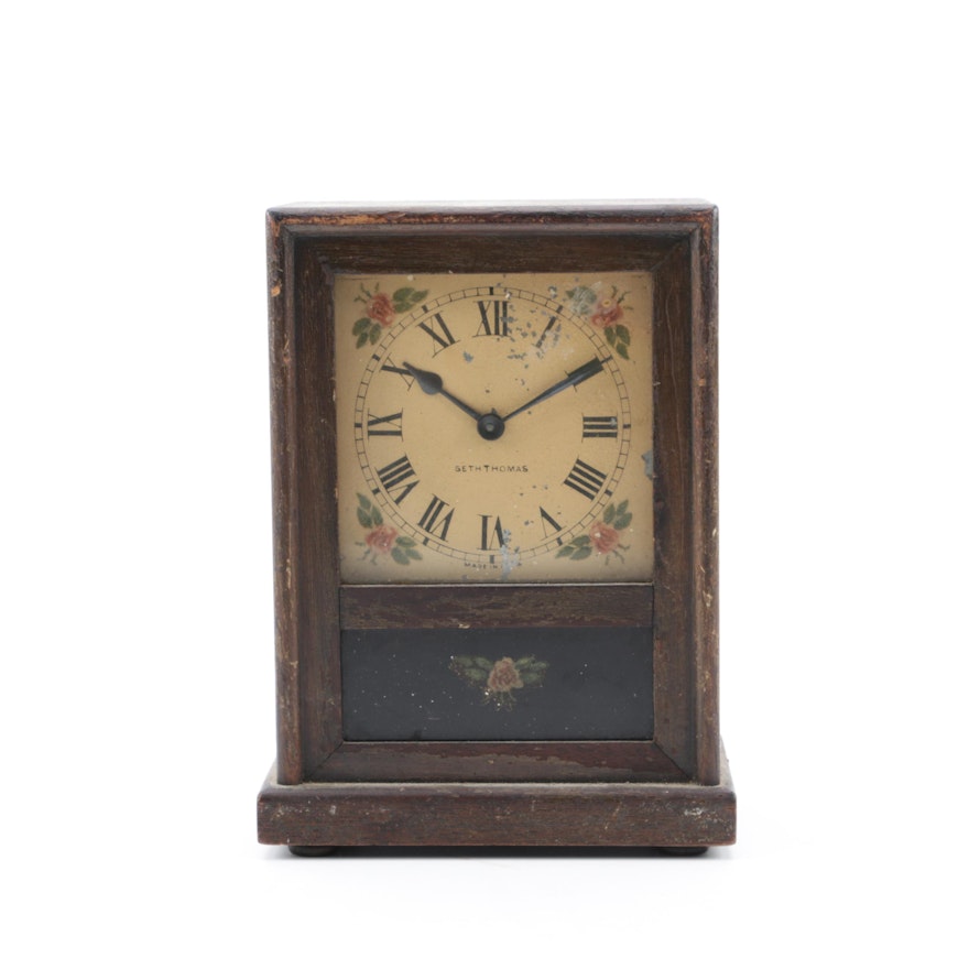 Seth Thomas Antique Windup Shelf Clock