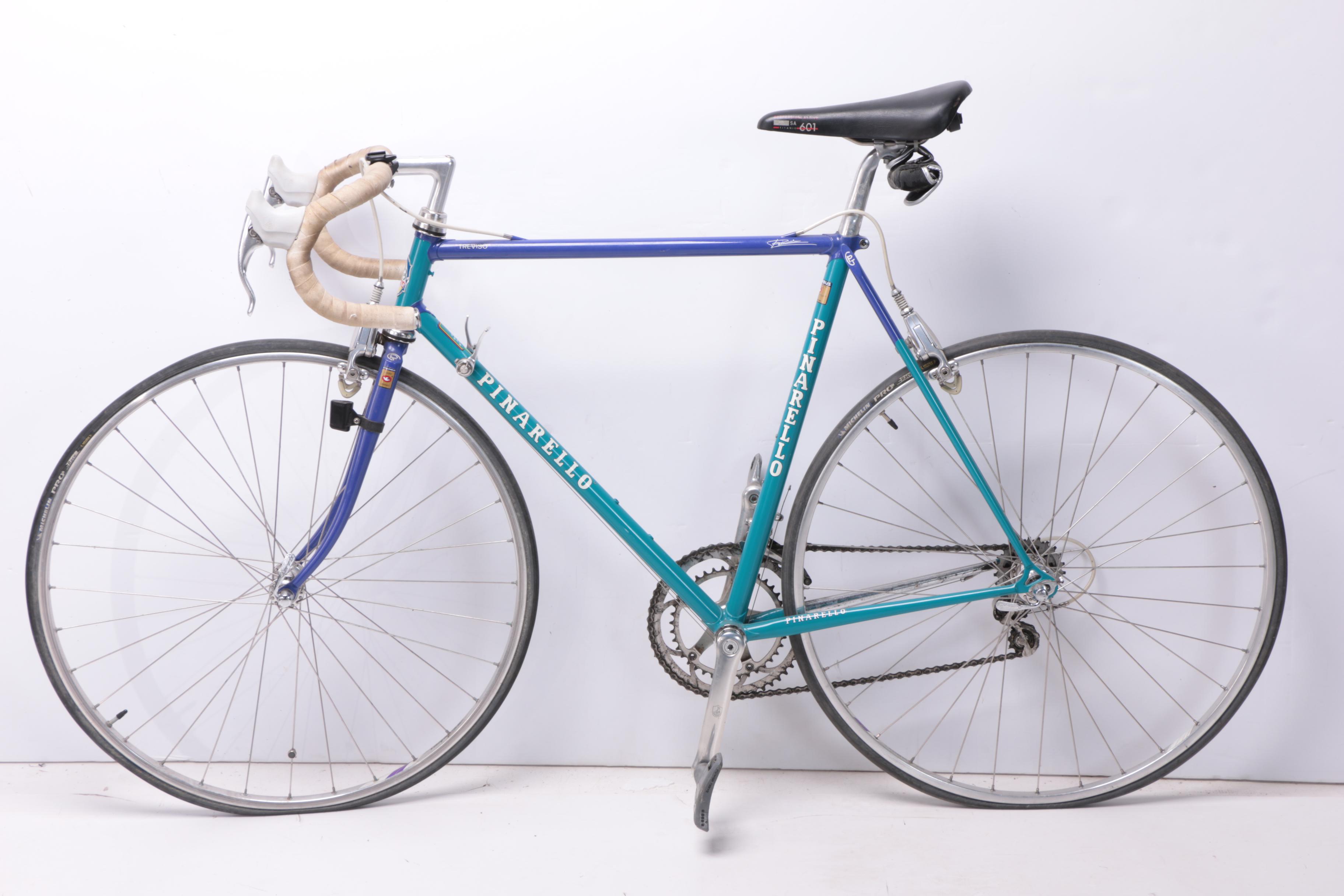 Pinarello Treviso Italia Bicycle and Schwinn Mag Turbo Bike Trainer