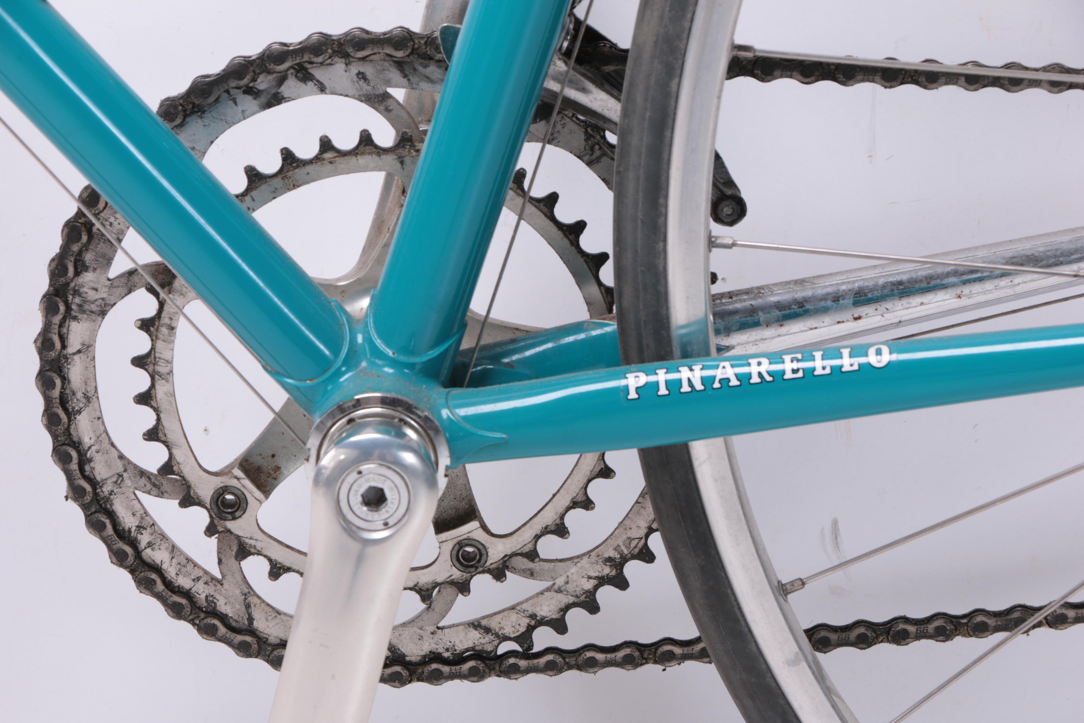 Pinarello Treviso Italia Bicycle and Schwinn Mag Turbo Bike Trainer