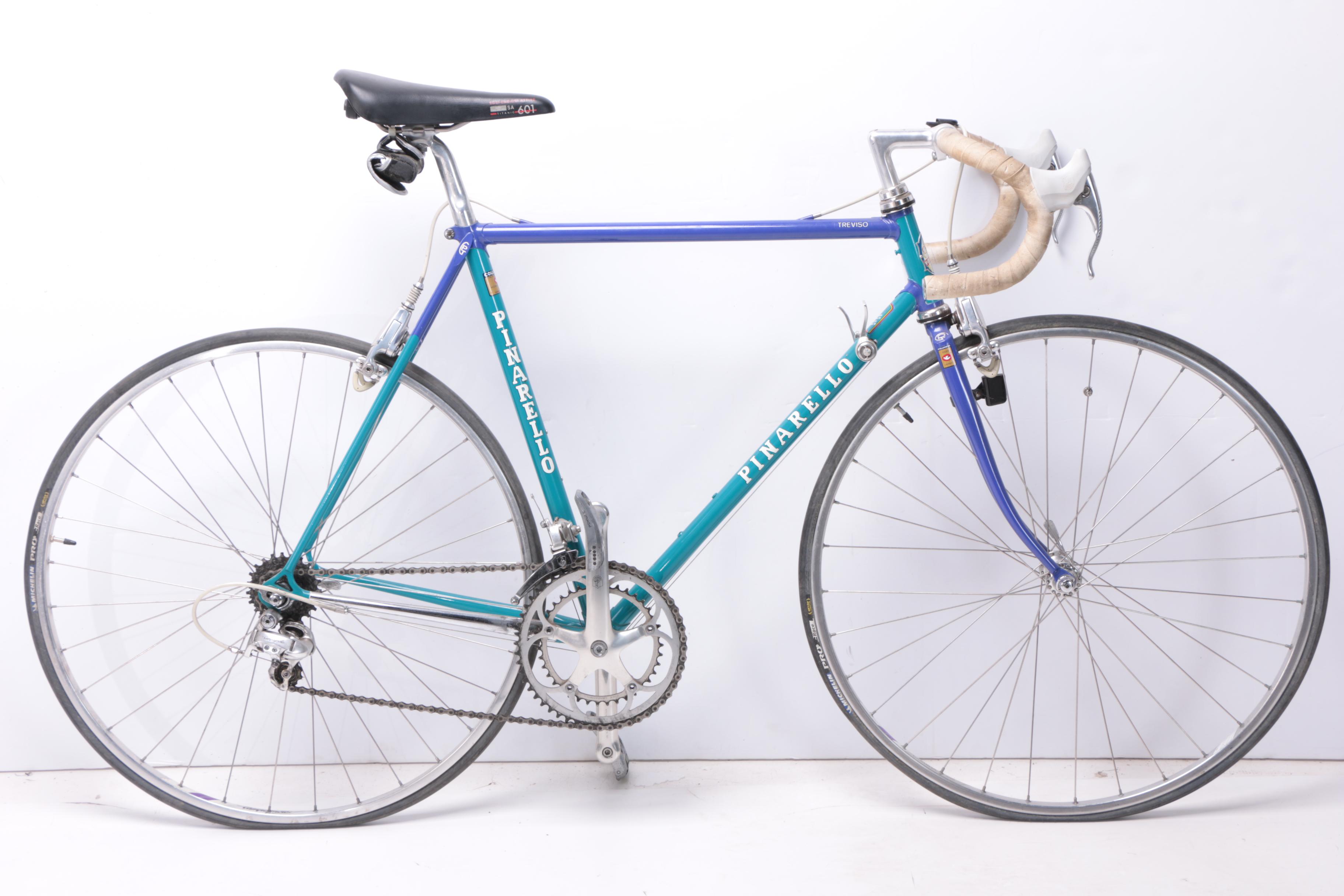 Pinarello Treviso Italia Bicycle and Schwinn Mag Turbo Bike Trainer