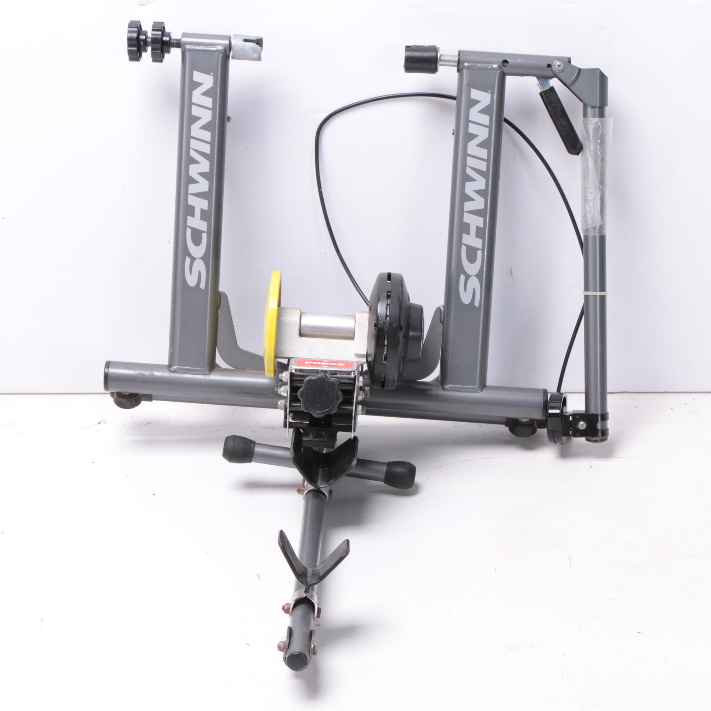 Pinarello Treviso Italia Bicycle and Schwinn Mag Turbo Bike Trainer