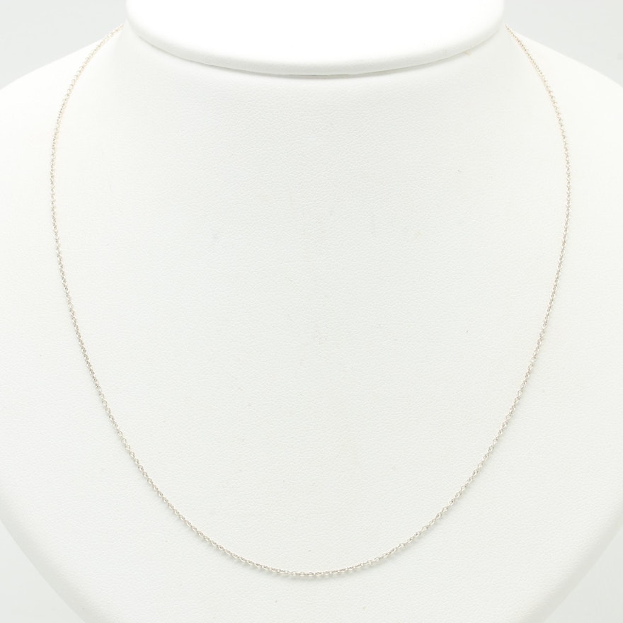 Tiffany & Co. Sterling Silver Rolo Link Chain Necklace