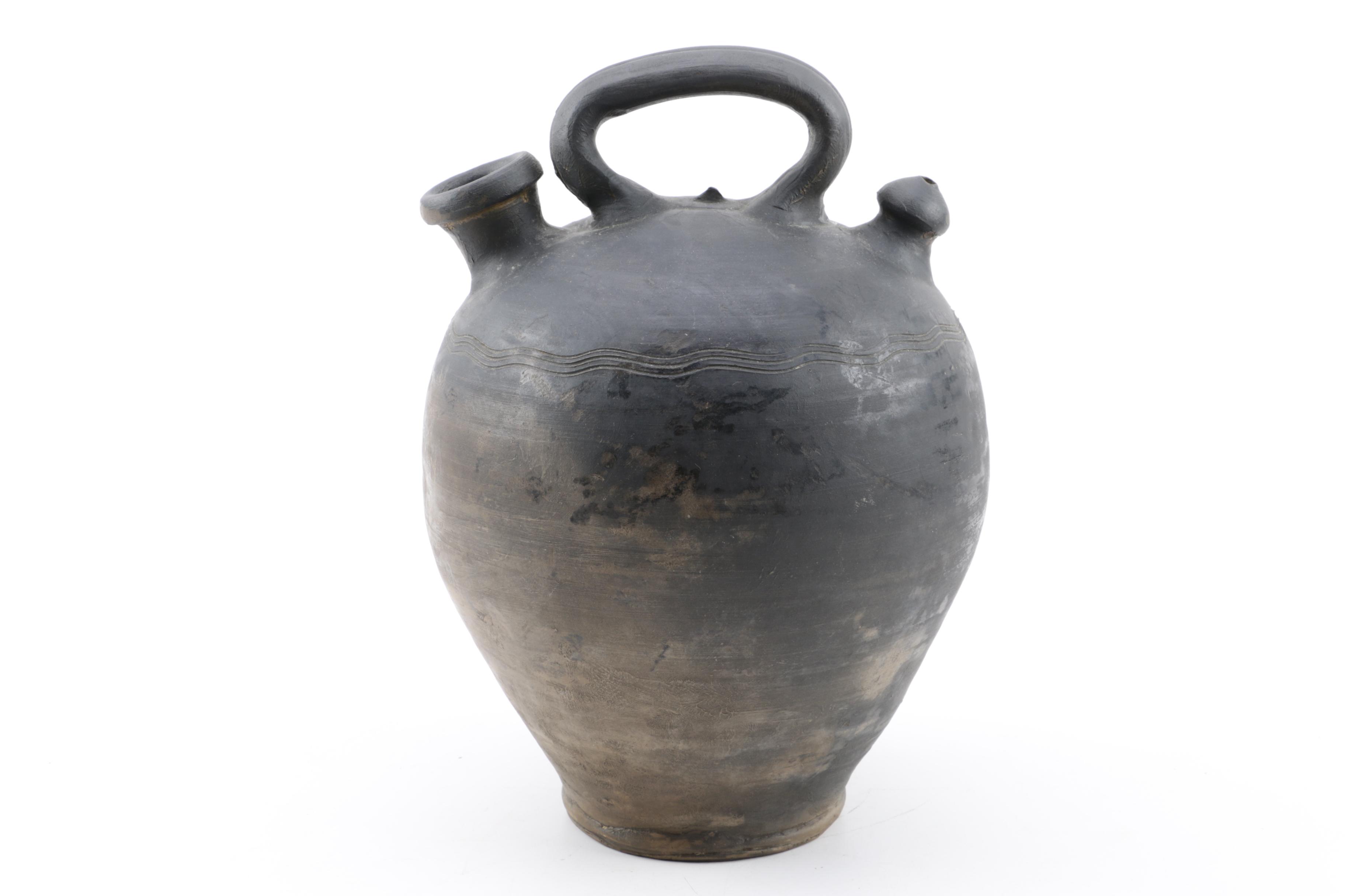 Antique Stoneware Harvest Water Jug