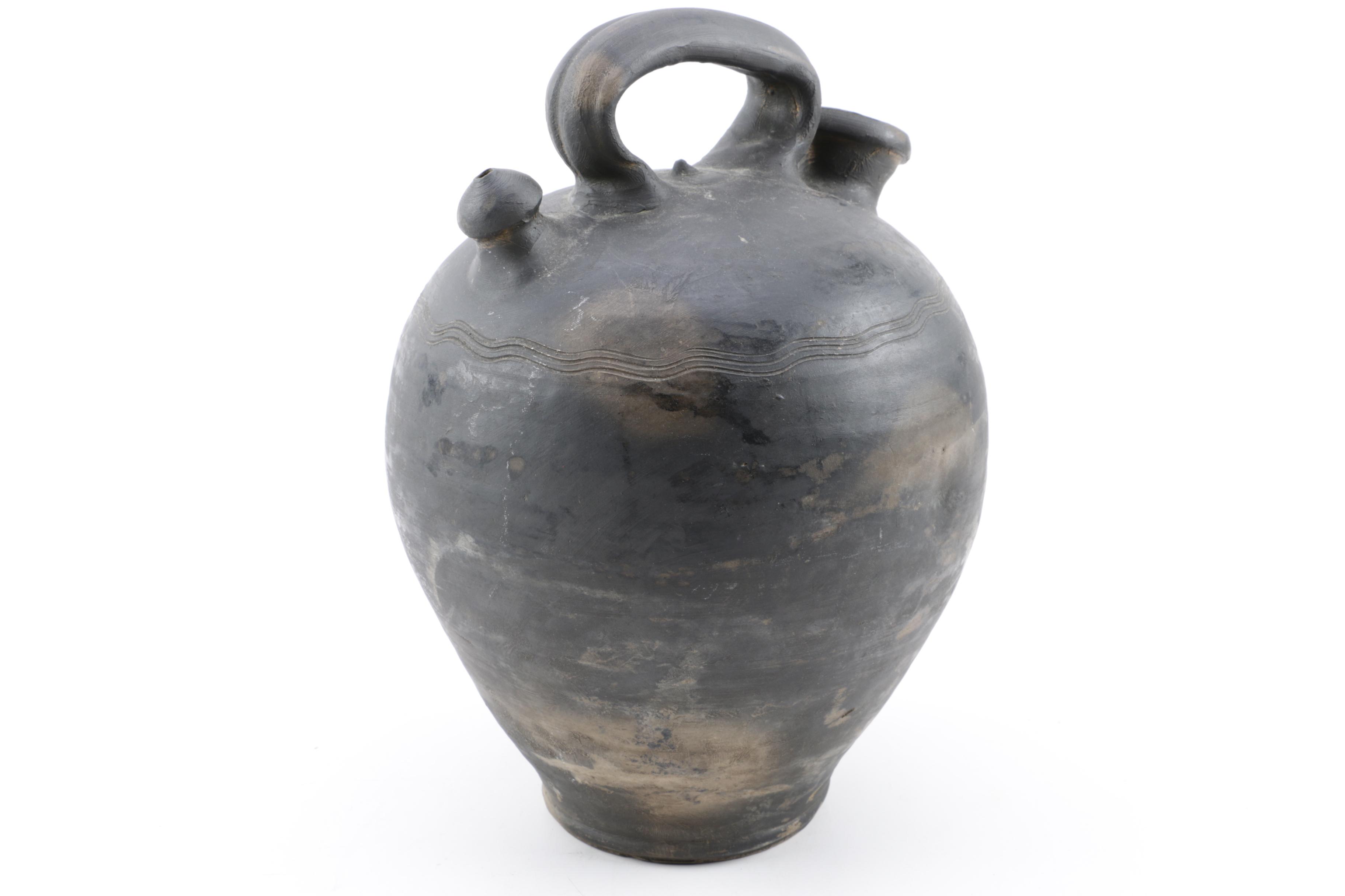 Antique Stoneware Harvest Water Jug