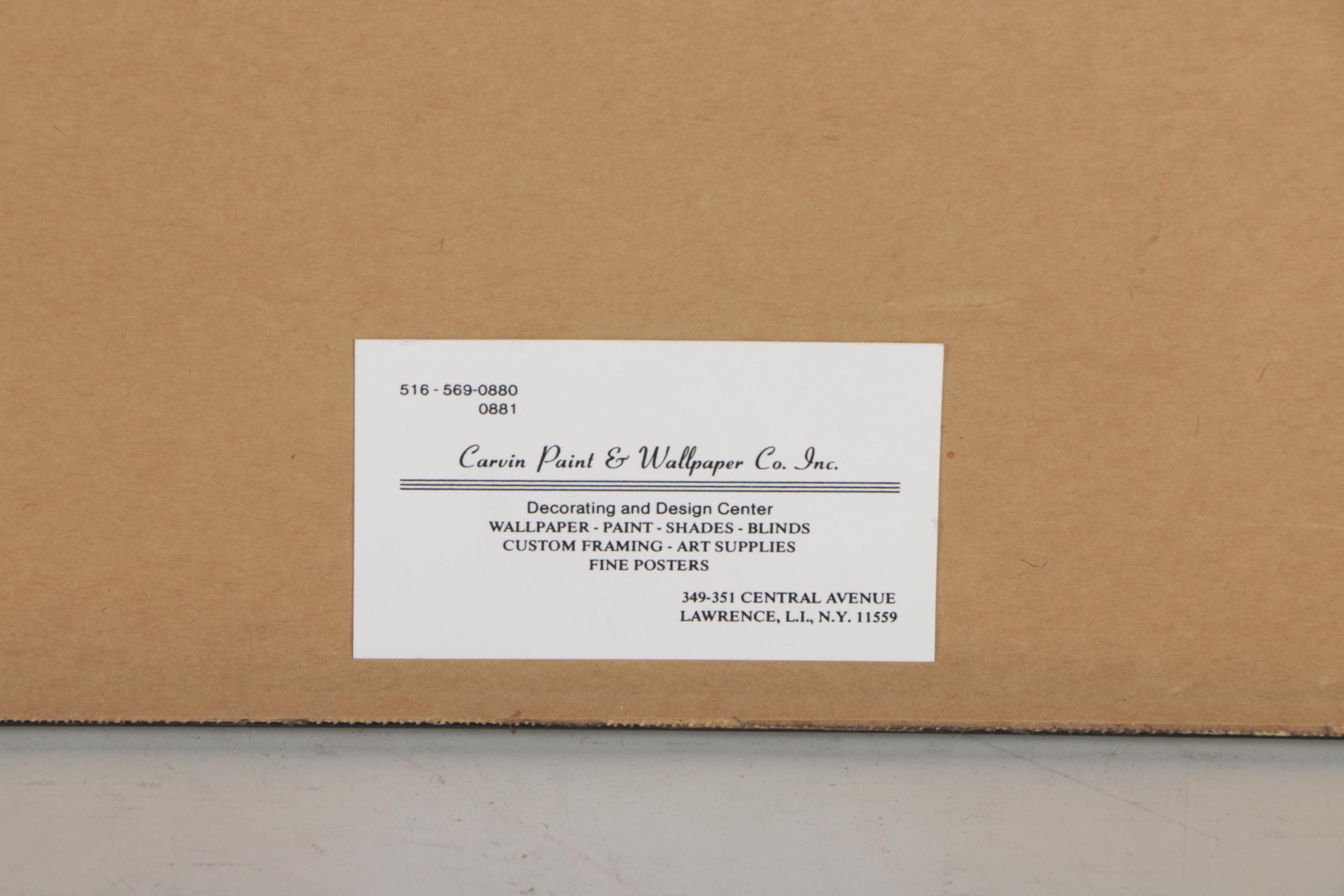 South American Style Relief Print on Handmade Paper