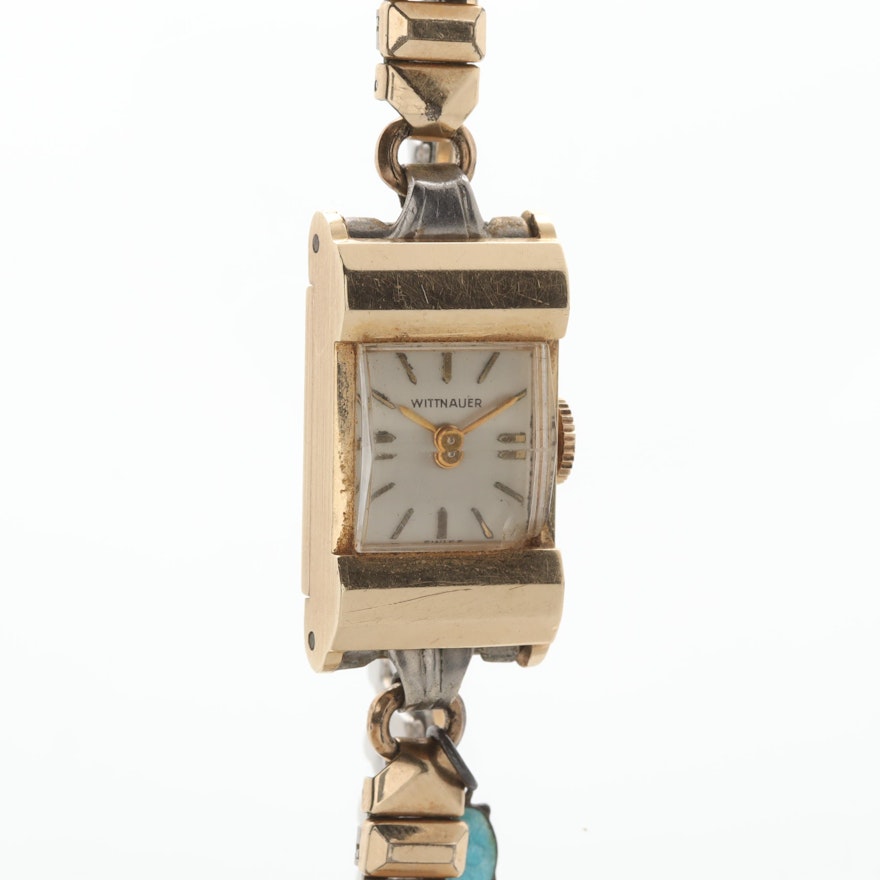 Wittnauer 14K Yellow Gold Stem Wind Wristwatch