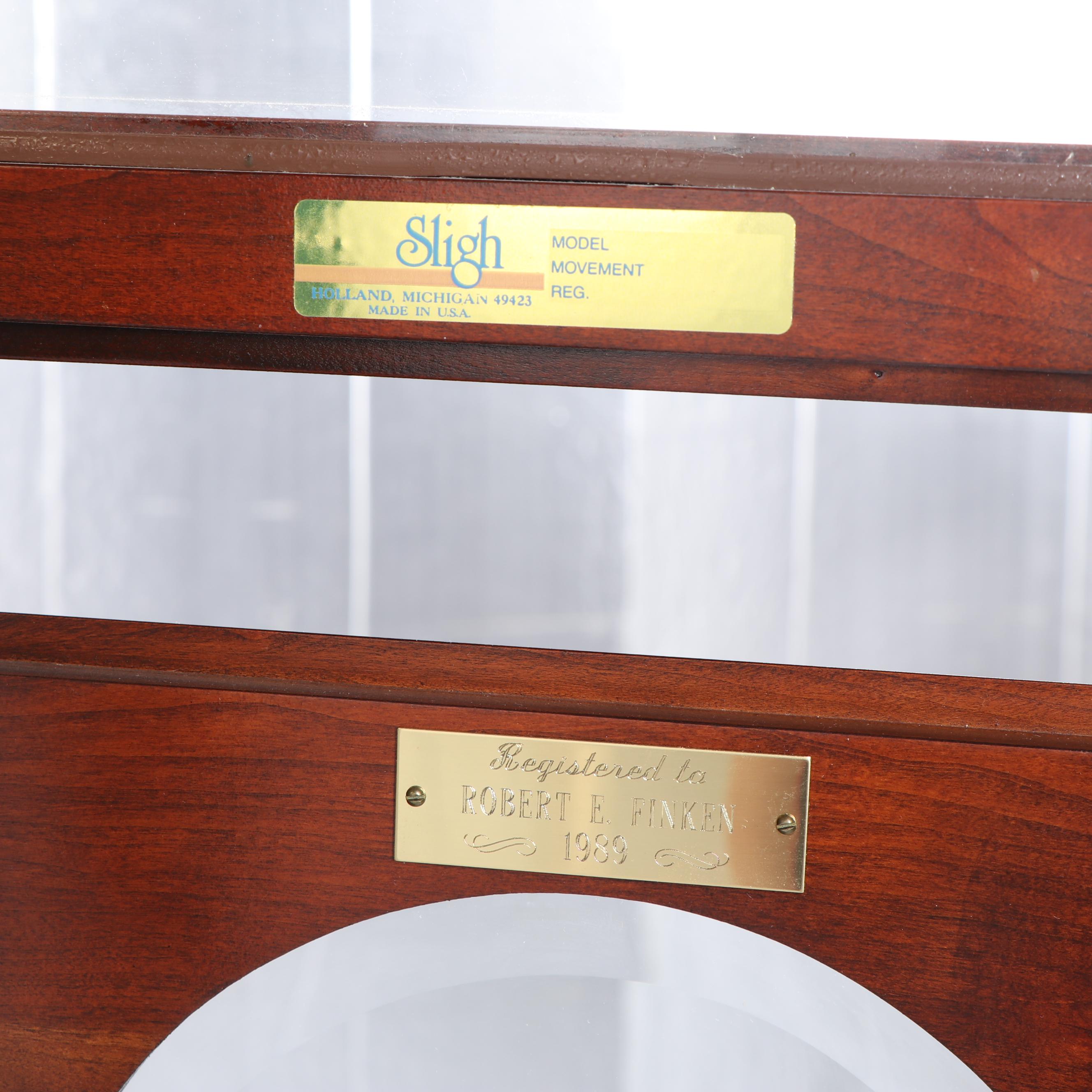 Sligh Grandfather Clock with Moon Phase Dial