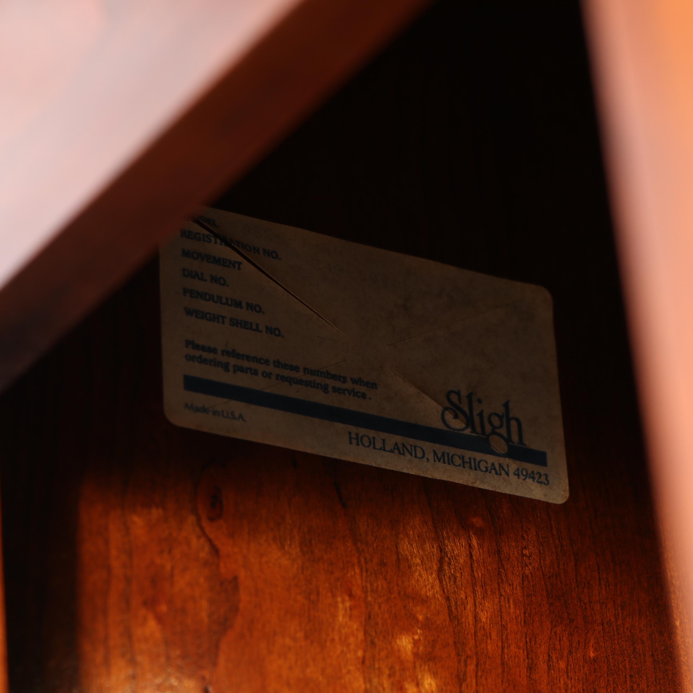 Sligh Grandfather Clock with Moon Phase Dial