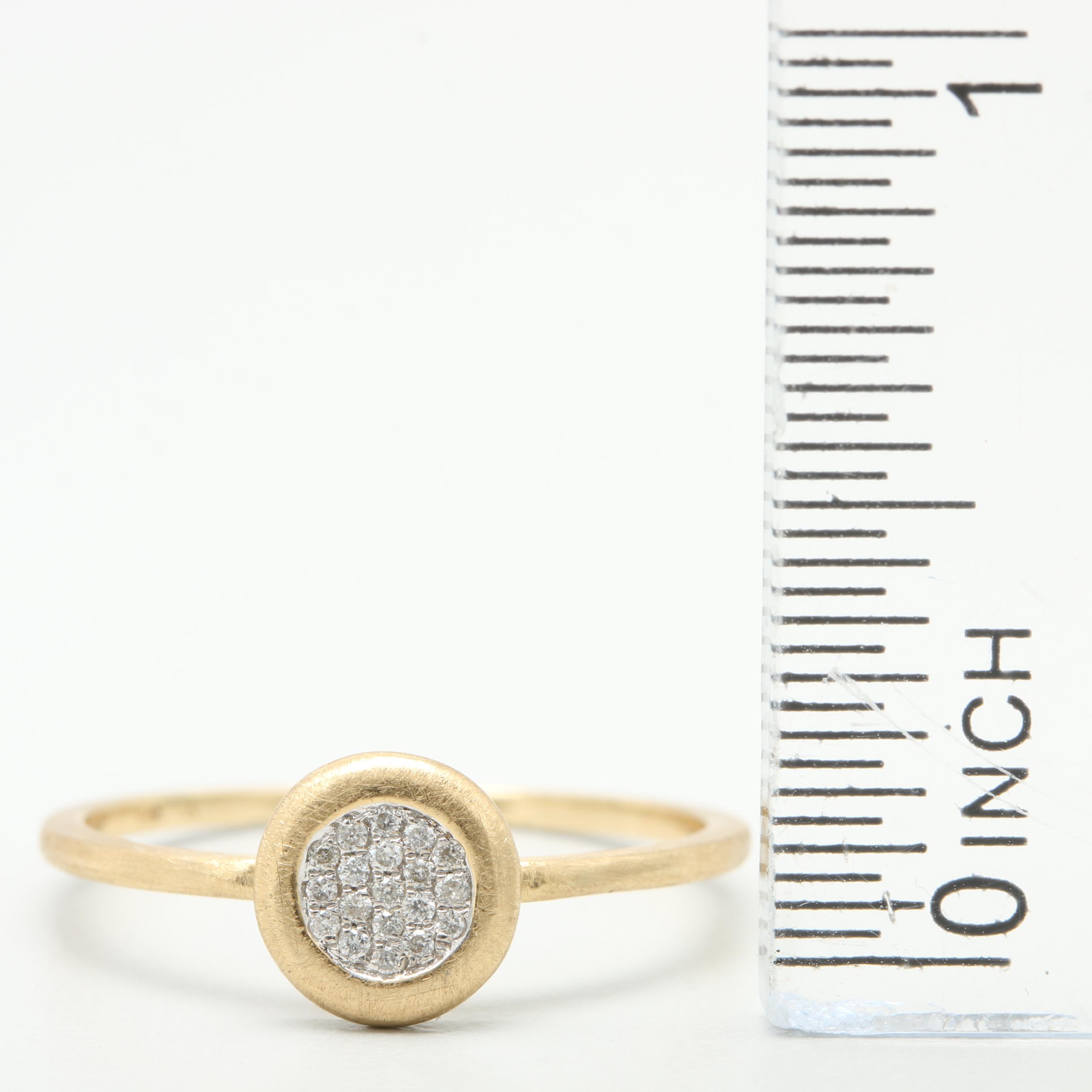 14K Yellow Gold Diamond Ring