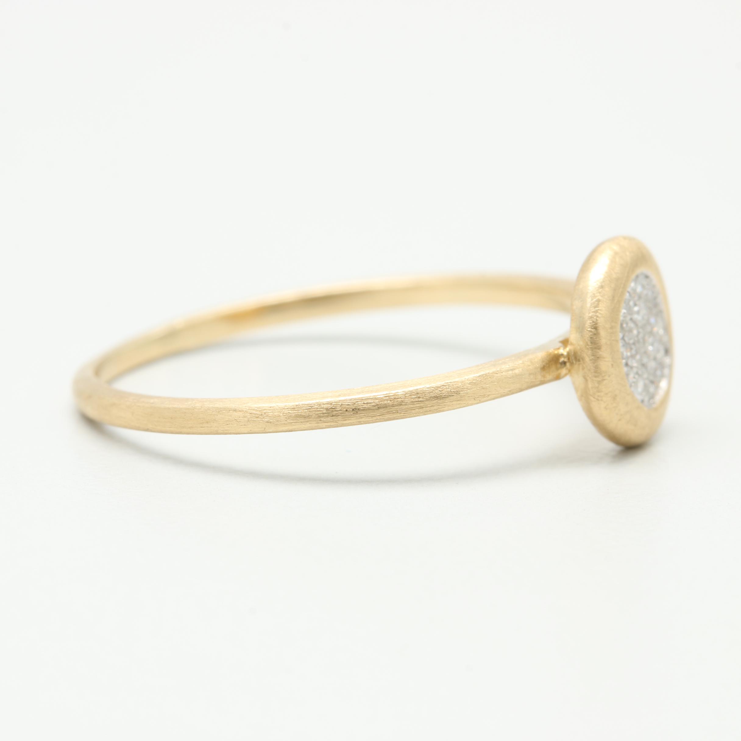 14K Yellow Gold Diamond Ring