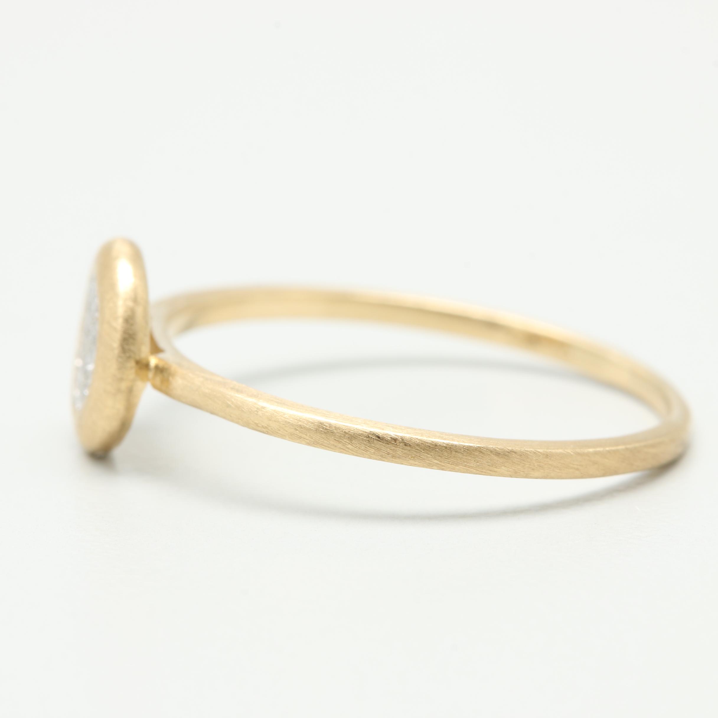 14K Yellow Gold Diamond Ring