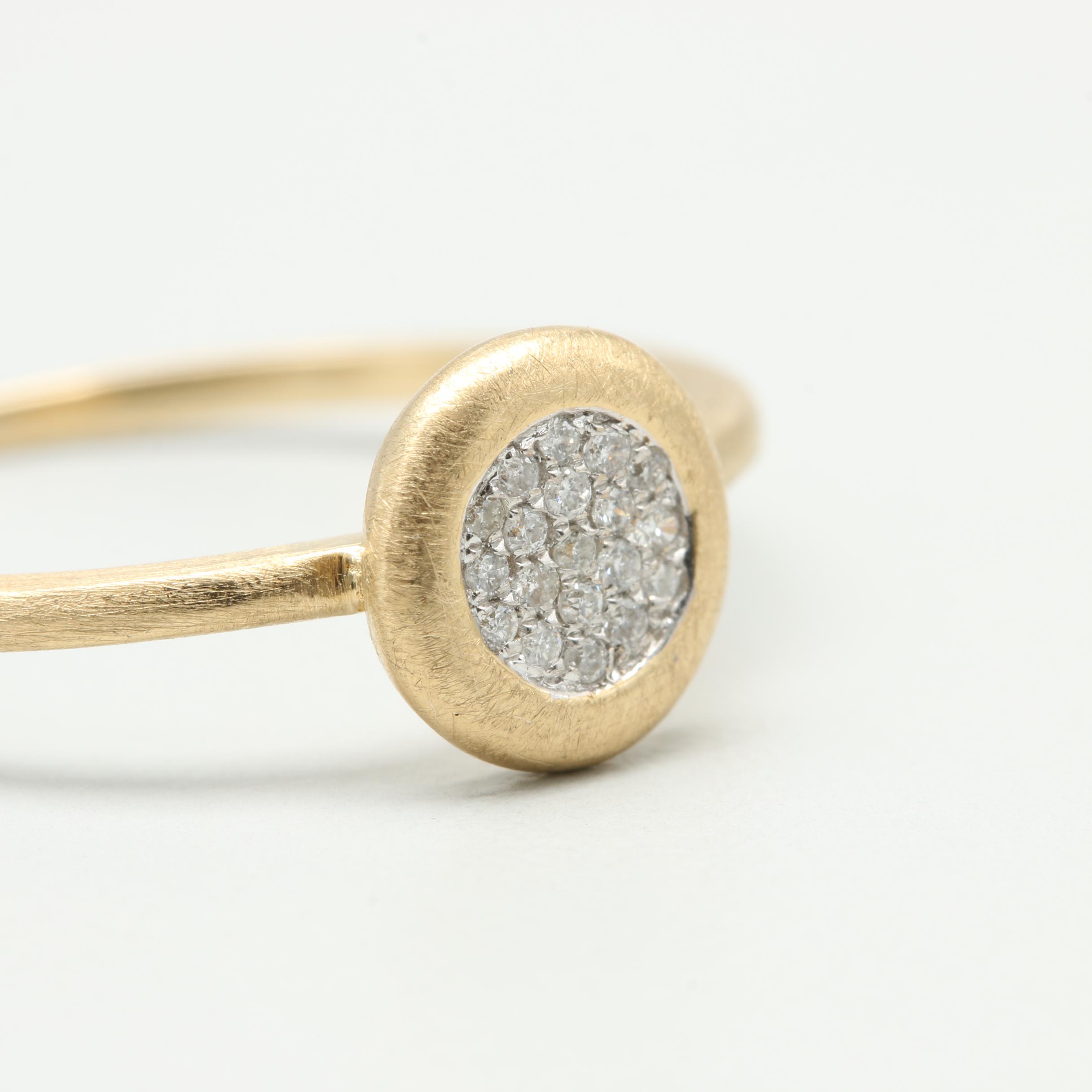 14K Yellow Gold Diamond Ring